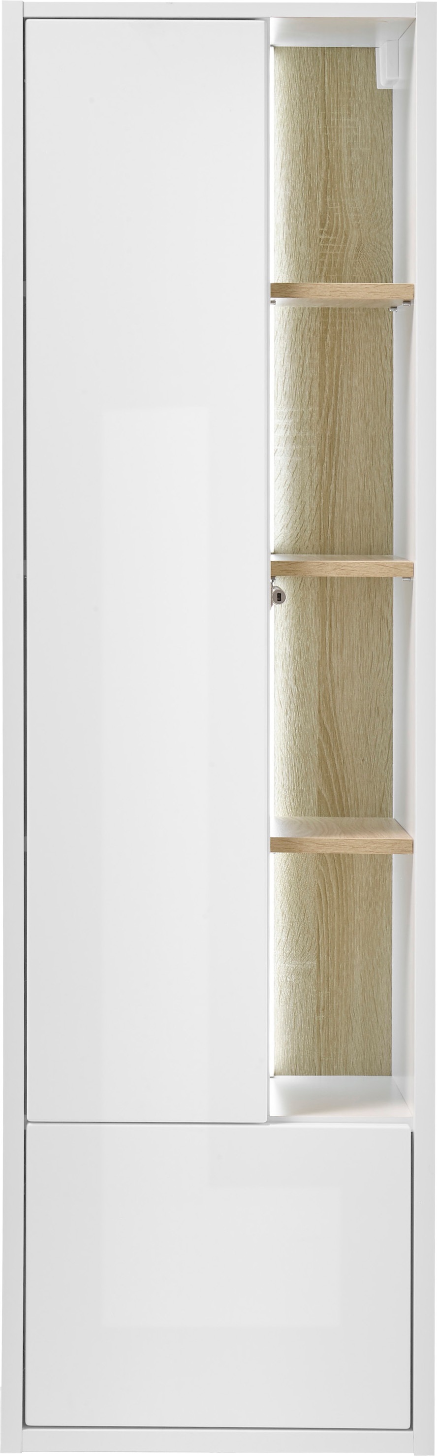 Places of Style Badmöbel-Set »Studio Line, Bad im modernen Design, 3-teiliges Badezimmer«, (3 St.), Schrank, Unterschrank und Spiegel, in zwei Farben verfügbar, Stauraum