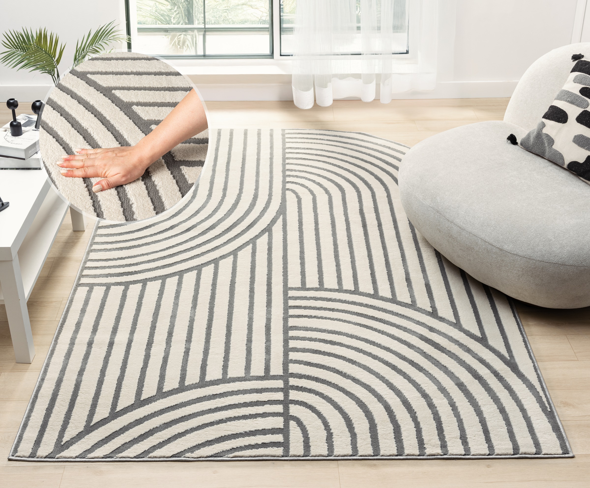 Image of s.Oliver Teppich "Cilla, besondere Form, modernes Design, dichte Qualität" rechteckig 11 mm Höhe Woll-Look, Skandi, Boho, leichter Glanz, Wohnzimmer, Schlafzimmer