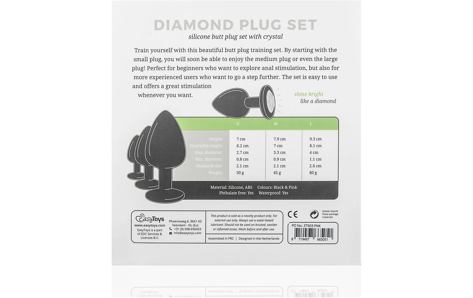   Analplug »Anal Plug aus Silikon mit Diamant« ()