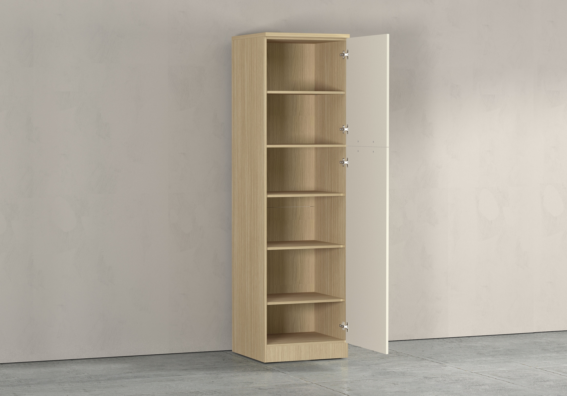 KOCHSTATION Armoire à provisions »Luna, Hochschrank, Küchenvorratsschrank, Speiseschrank, Made in Italy« B/T/H: 60×60×214,5 cm, mit 6 grosszügigen Fächern