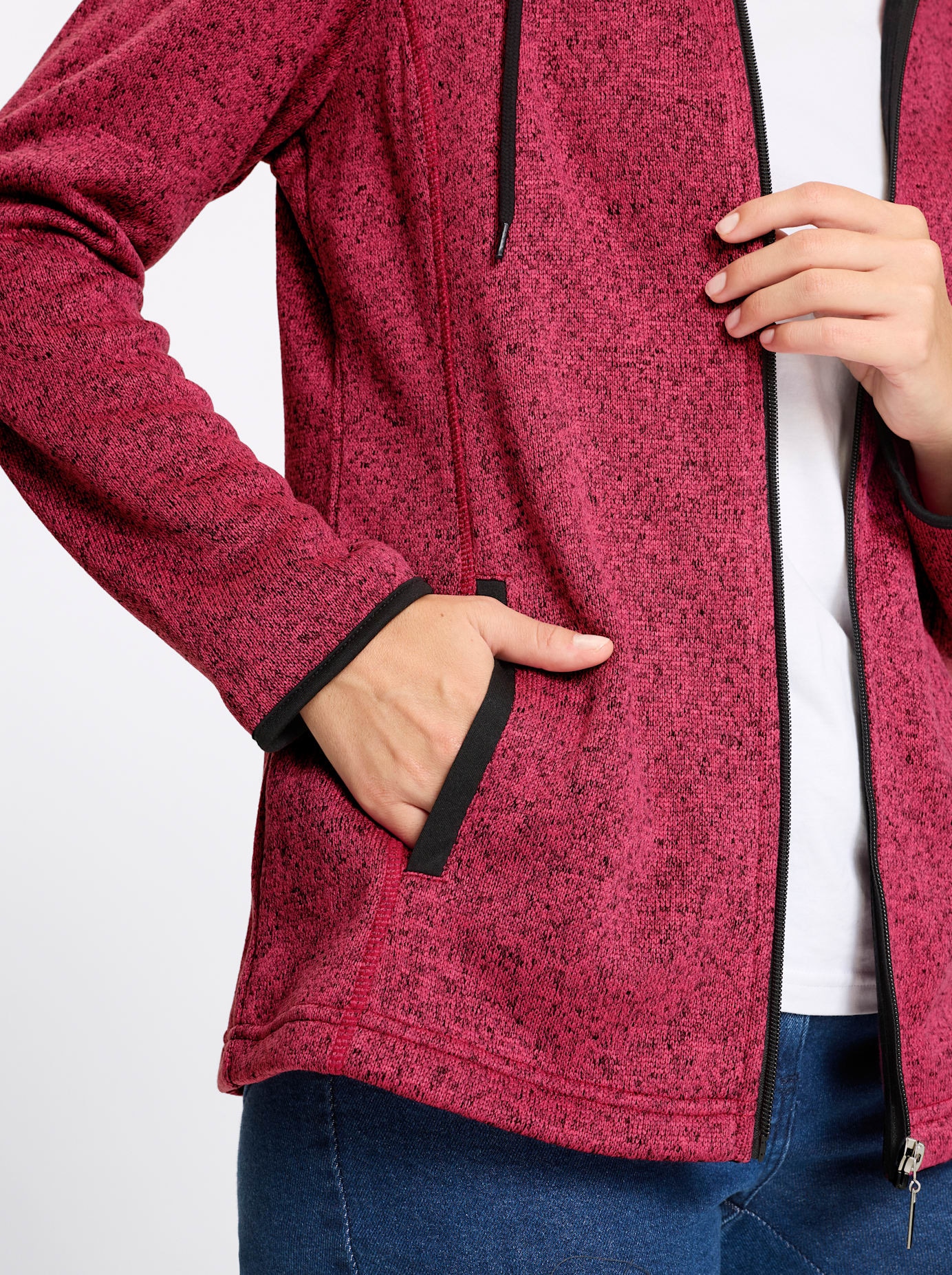 Classic Basics Langjacke mit Kapuze