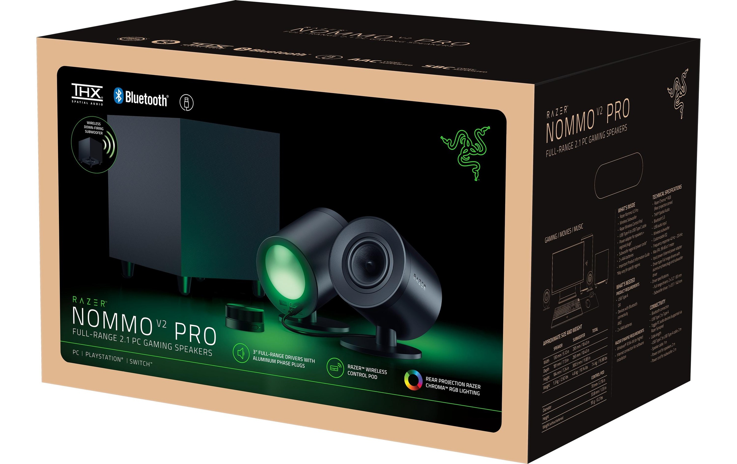 RAZER 2.1 Soundsystem »Nommo V2 Pro«