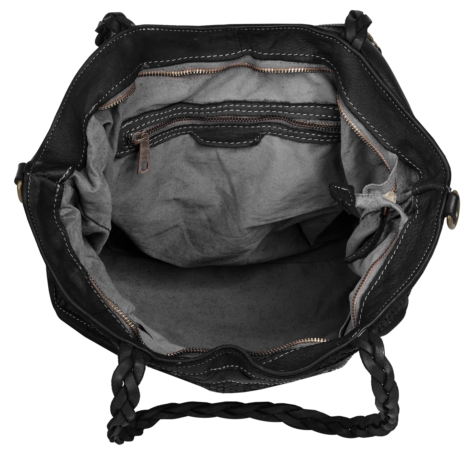 Samantha Look Shopper, echt Leder, Made in Italy