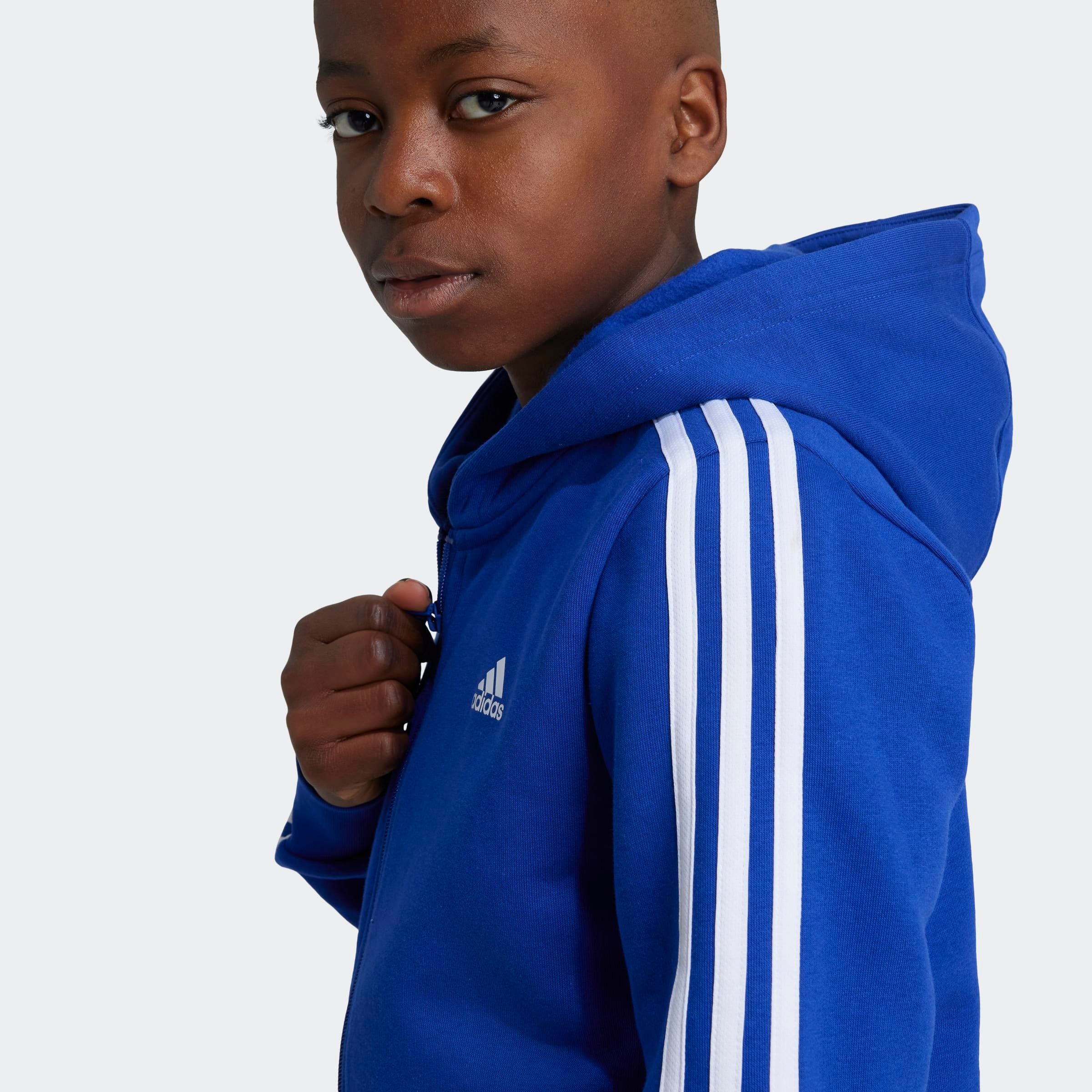 adidas Sportswear Kapuzensweatshirt »ESSENTIALS 3STREIFEN FLEECE KAPUZENJACKE«