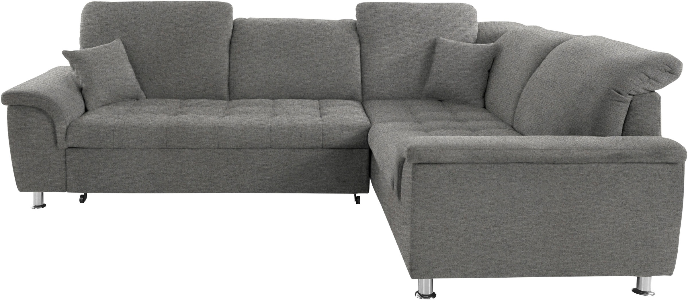 Image of DOMO collection Ecksofa »Franzi«, wahlweise mit Kopfteilverstellung (dann Breite: 275 cm), optional mit Bettfunktion, inklusive Zierkissen bei Ackermann Versand Schweiz