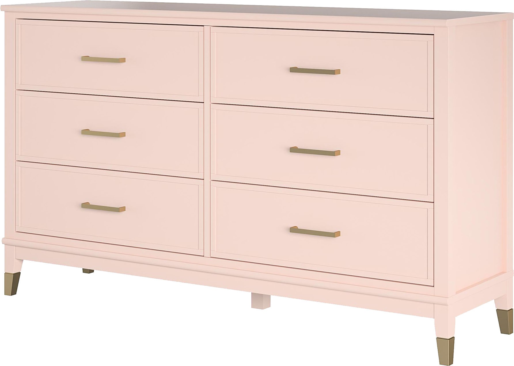 GOODproduct Commode »Westerleigh« mit 6 Schubladen, MDF, Beine aus Massivholz, Höhe 85 cm, Breite 145 cm