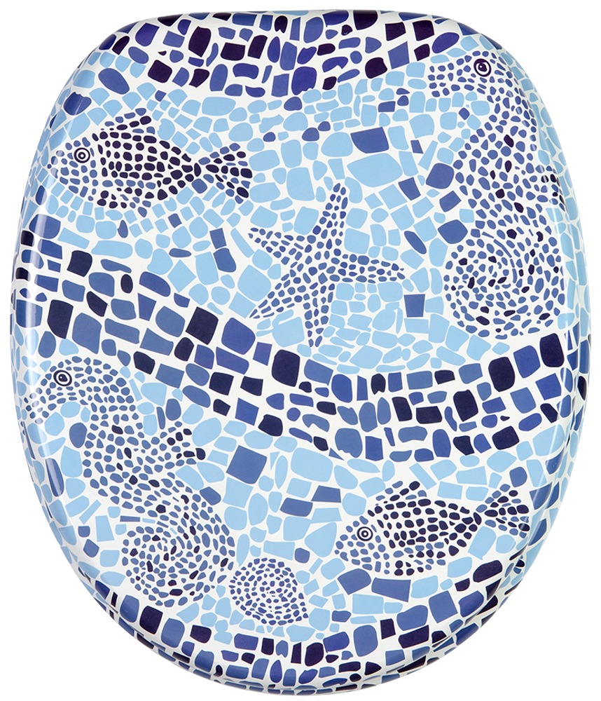 Image of Sanilo WC-Sitz "Mosaic World mit Absenkautomatik & Quick Release" Premium Toilettendeckel, abnehmbar, leichte Montage von oben