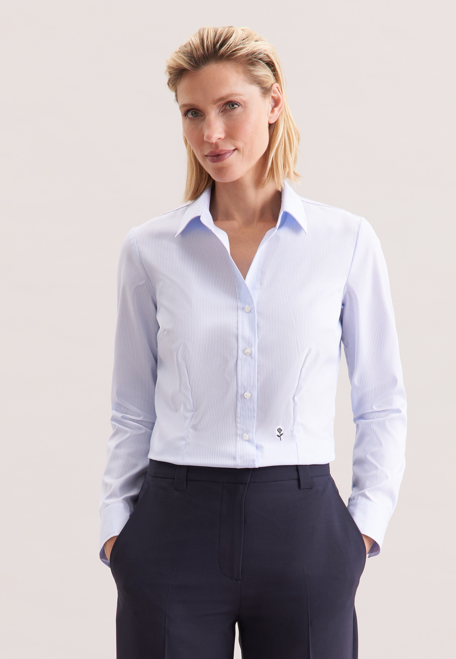 Image of seidensticker Hemdbluse 1/1 Kragen