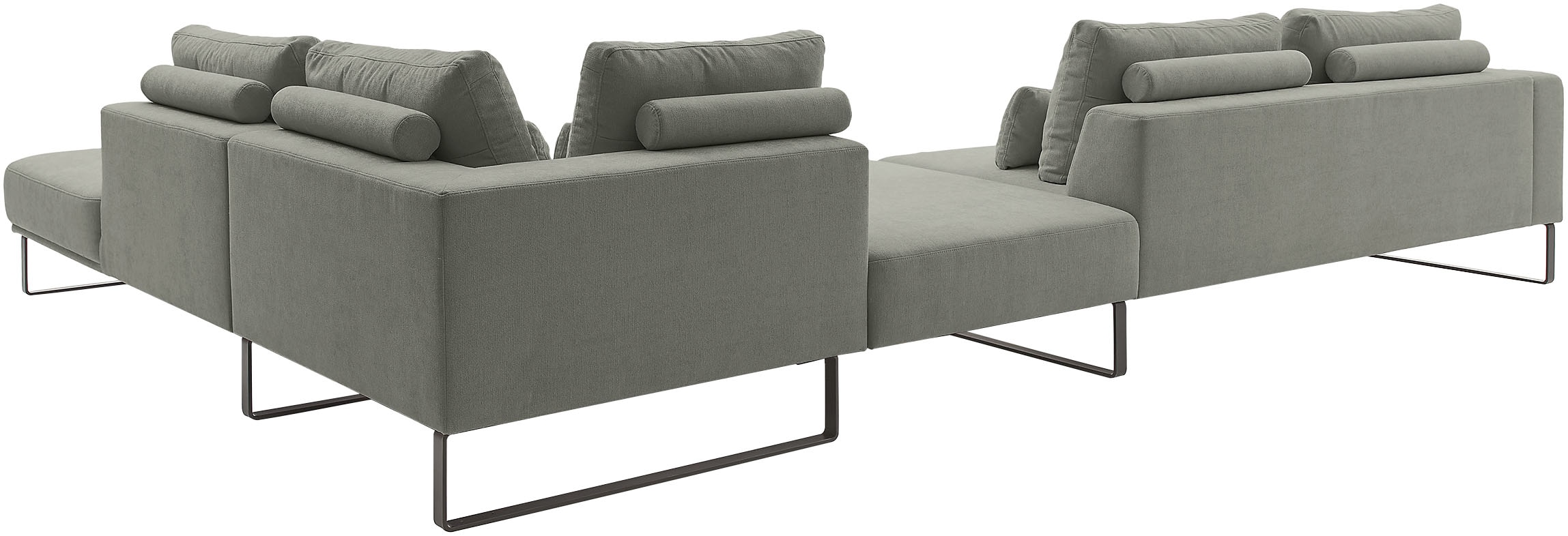 Musterring Canapé d'angle »JustB! PM100 bequem, modern, elegant und viel Platz, bodenfrei« avec tabouret intermédiaire, optionnellement avec fonction et coussin, dimensions 290 x 398