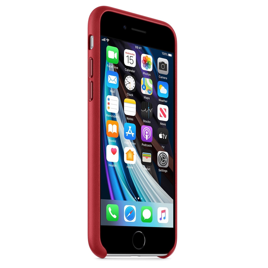 Apple Smartphone-Hülle »Apple iPhone SE 2020 Leather Case Red«, iPhone SE (2. Gen), MXYL2ZM/A