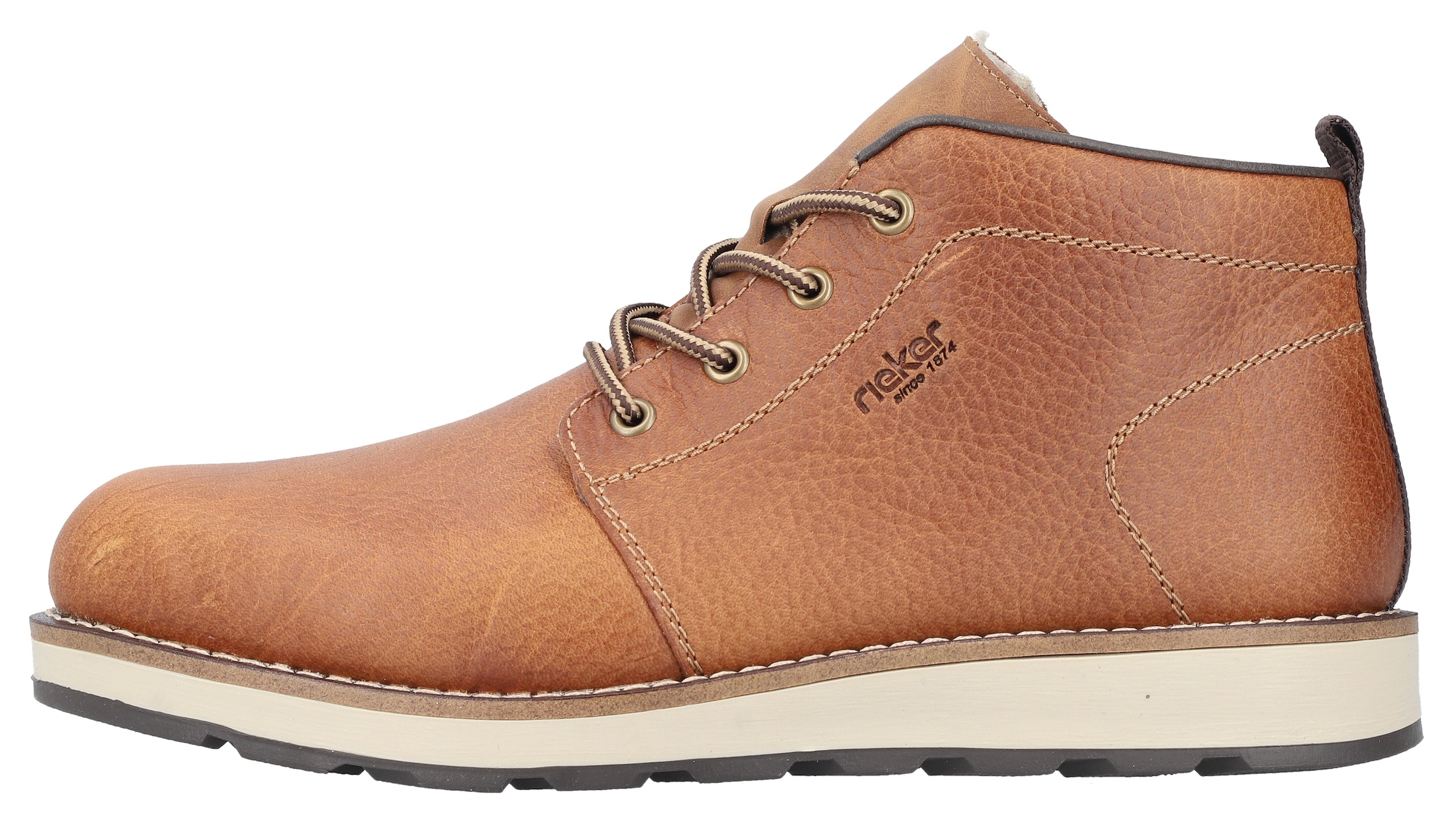 Rieker Winterboots, Schnürboots, Casual-Stiefelette mit Innenreissverschluss, Warmfutter