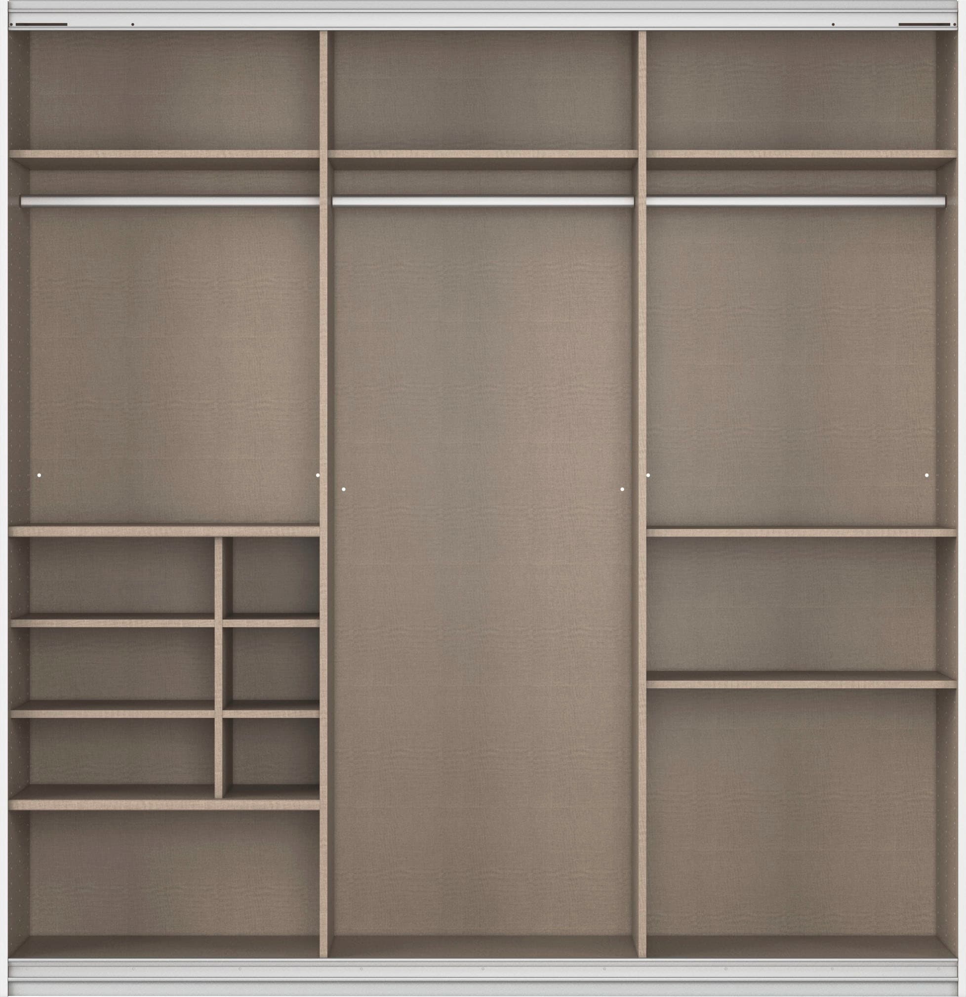 rauch Schwebetürenschrank »Kleiderschrank Schrank Garderobe Wäscheschrank TOMA« inkl. Regaleinsatz sowie zusätzlichen Einlegeböden MADE IN GERMANY