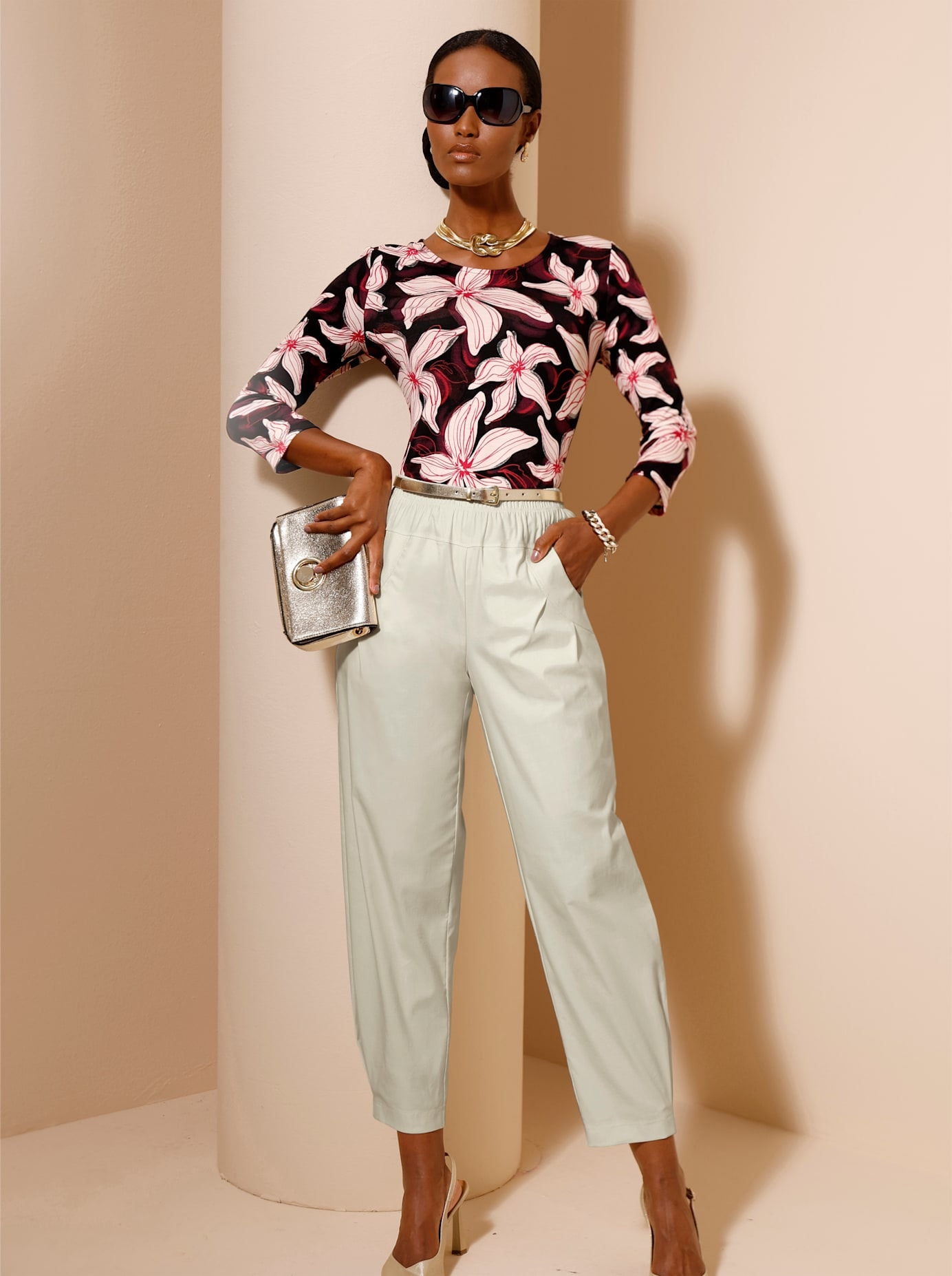 creation L Rundhalsshirt »Druck-Shirt« 1 tlg.