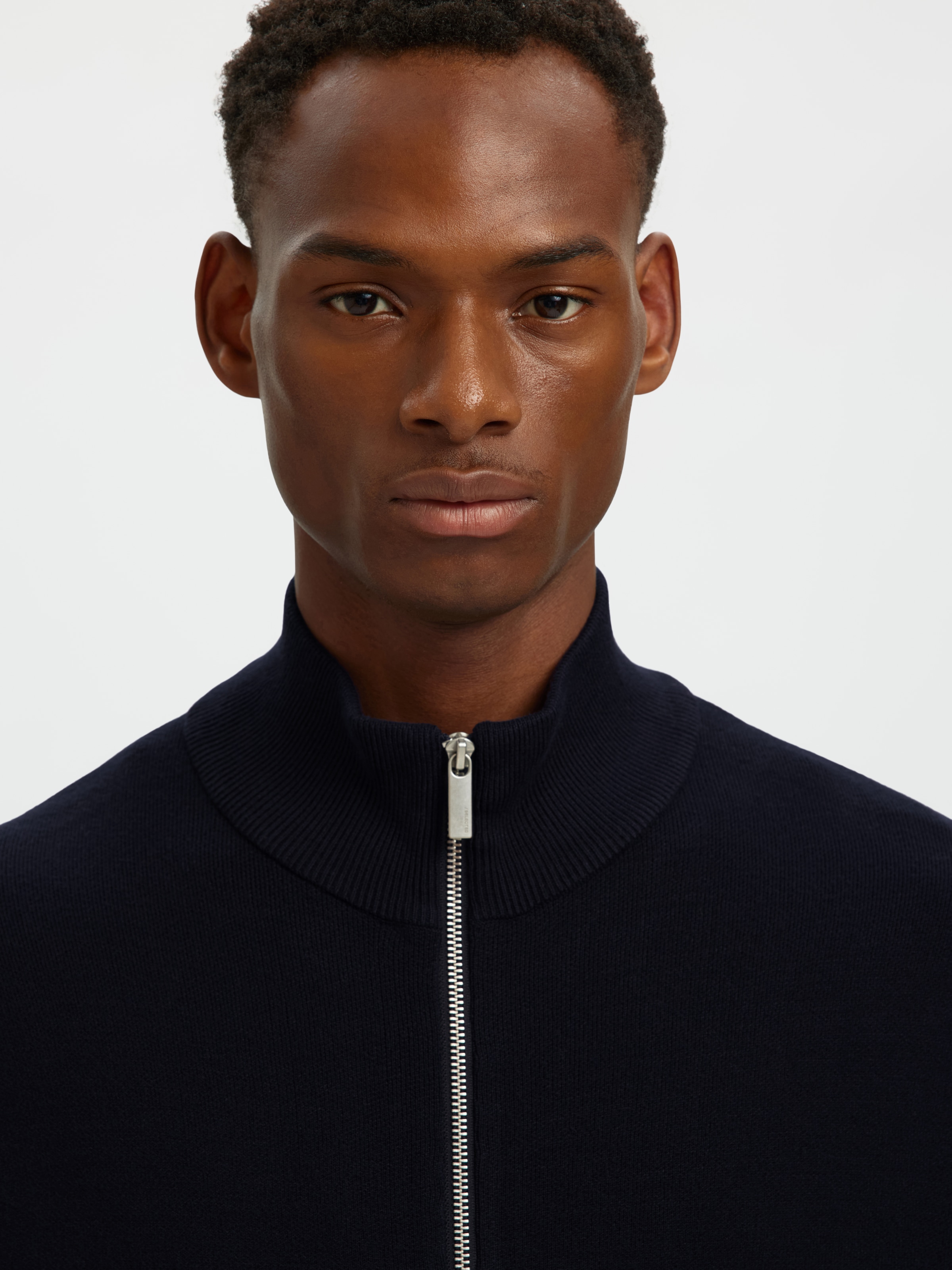 SELECTED Veste en tricot »SLMTELLER FN ZIP CARDIGAN NOOS« mélange viscose, coupe régulière