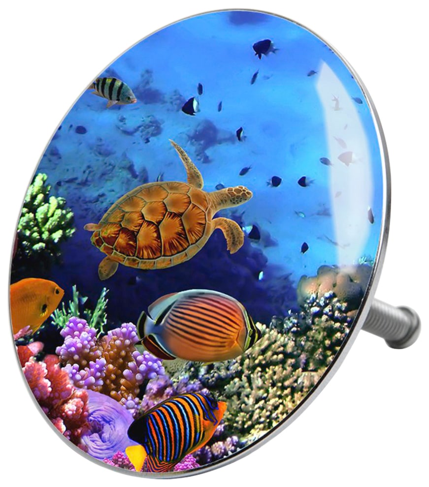 Sanilo Set d'accessoires de salle de bain »Ocean« bestehend aus WC-Sitz, Badteppich, Stöpsel, Seifenspender, WC-Bürste