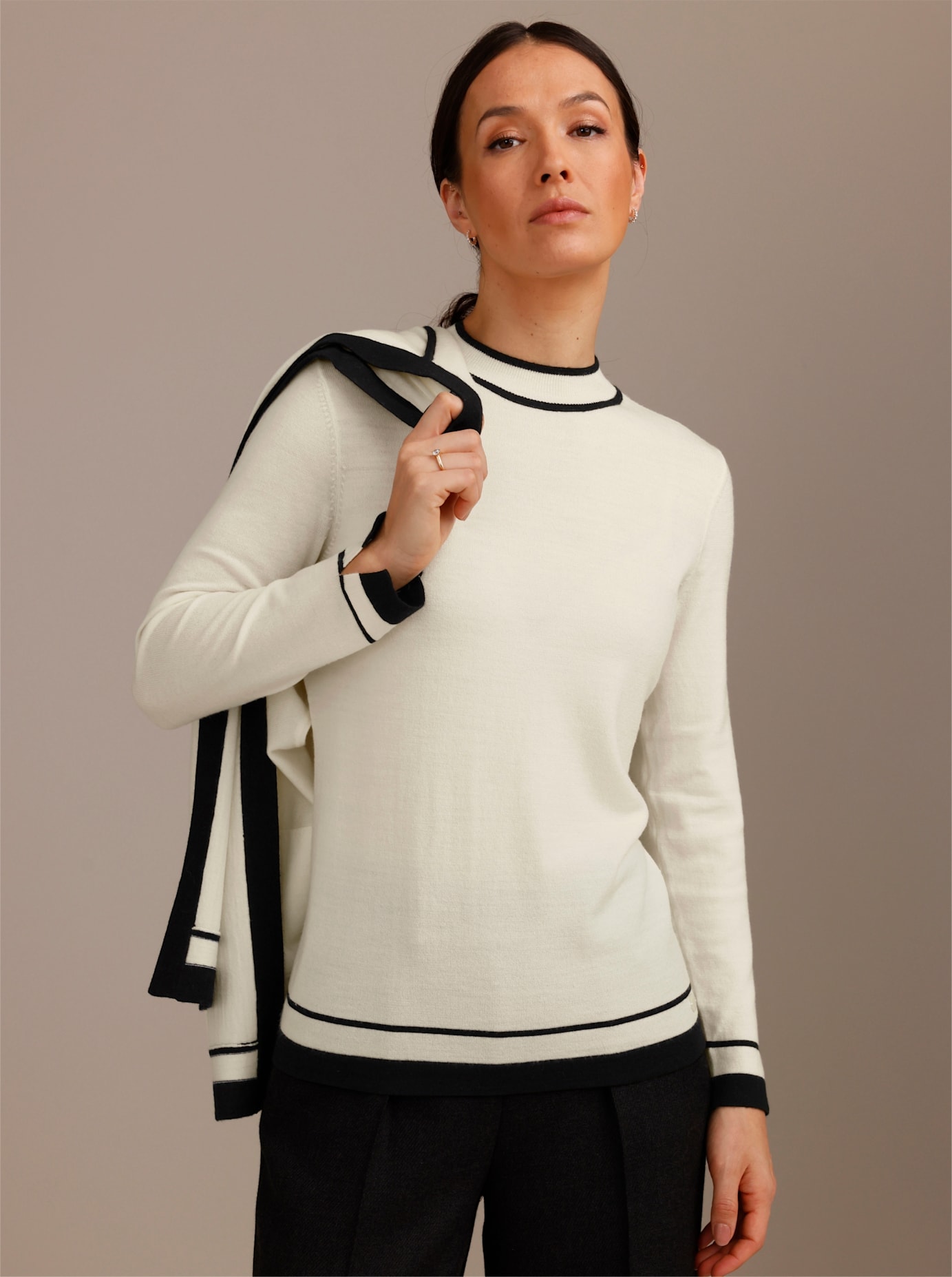 Image of CREATION L PREMIUM Strickpullover "Merino-Strick-Twinset"