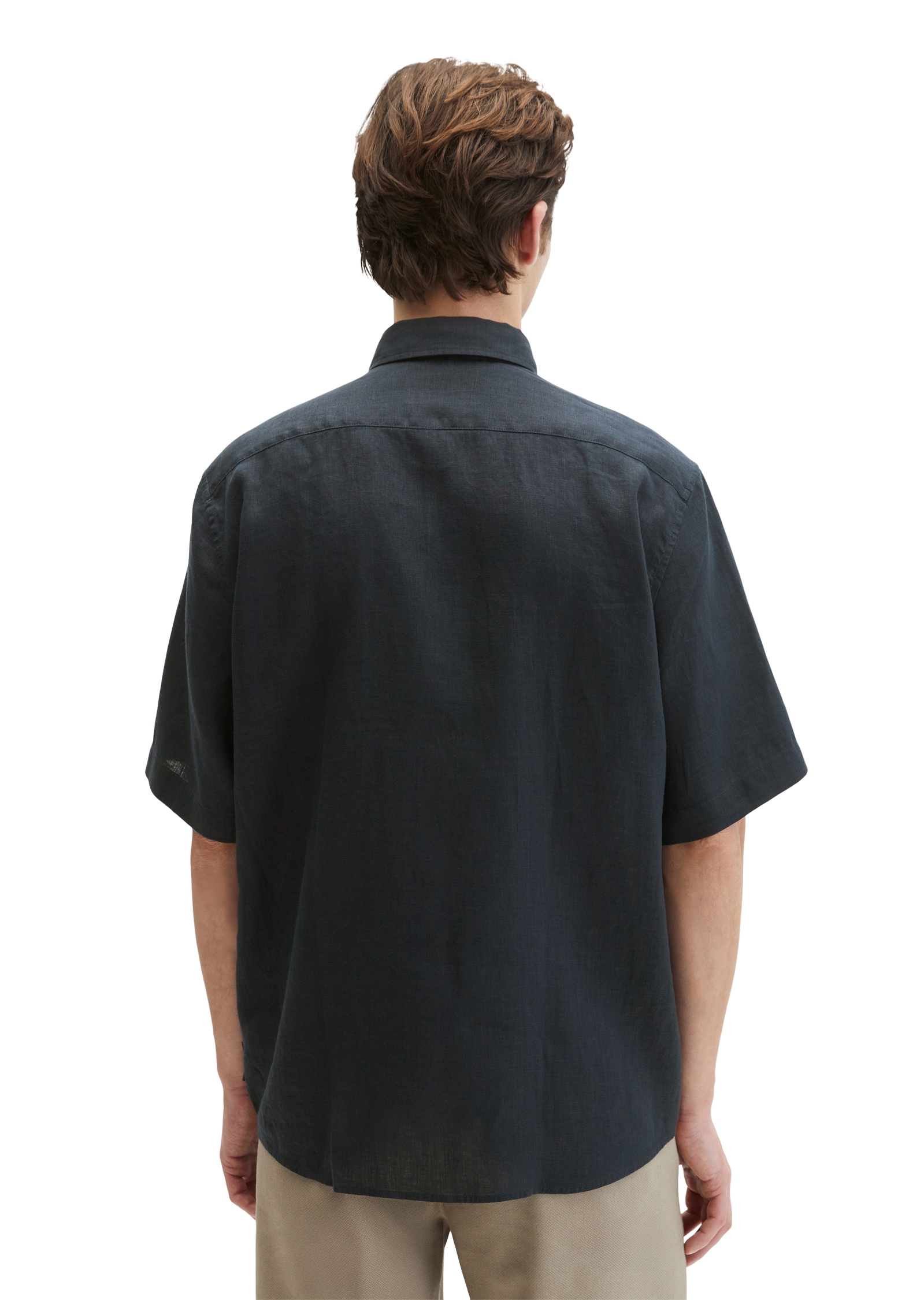 Marc O'Polo Chemise en lin mit aufgesetzter Brusttasche