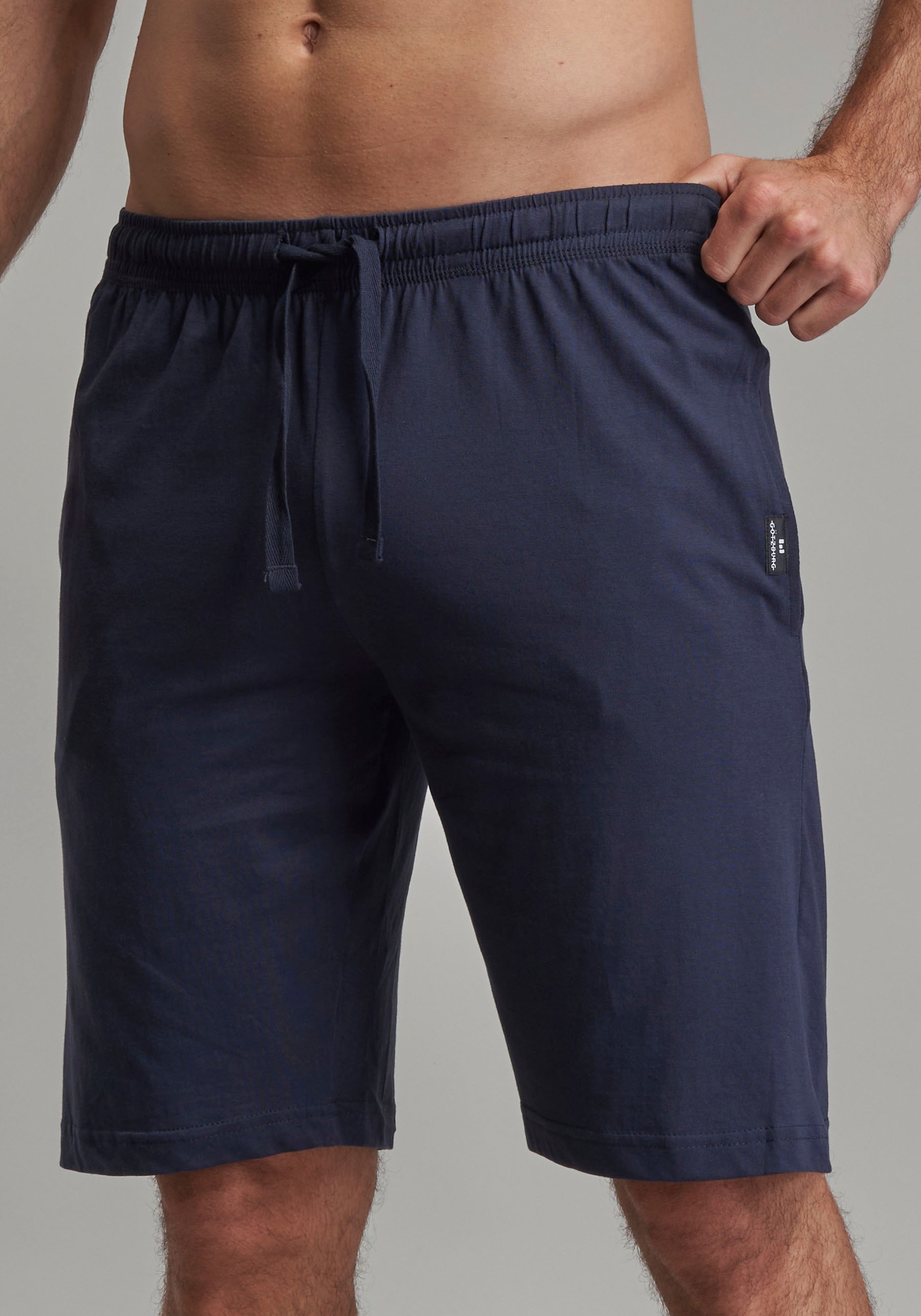 GÖTZBURG Homewearhose »New York«, 100% Baumwolle, Kordelzug, bequem