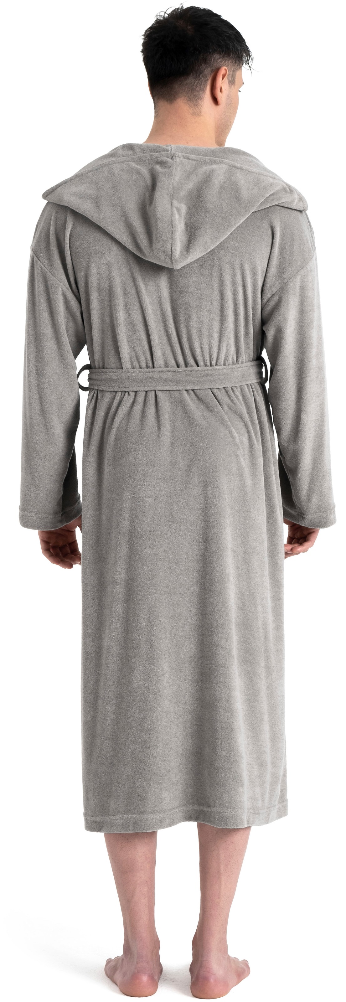 my home Peignoir de bain homme »Sina, ideal für Sauna & Spa, Hotelbademantel, Morgenmantel« 1 cuis einfarbiger Bademantel, lang, hoher Baumwollanteil, S-4XL