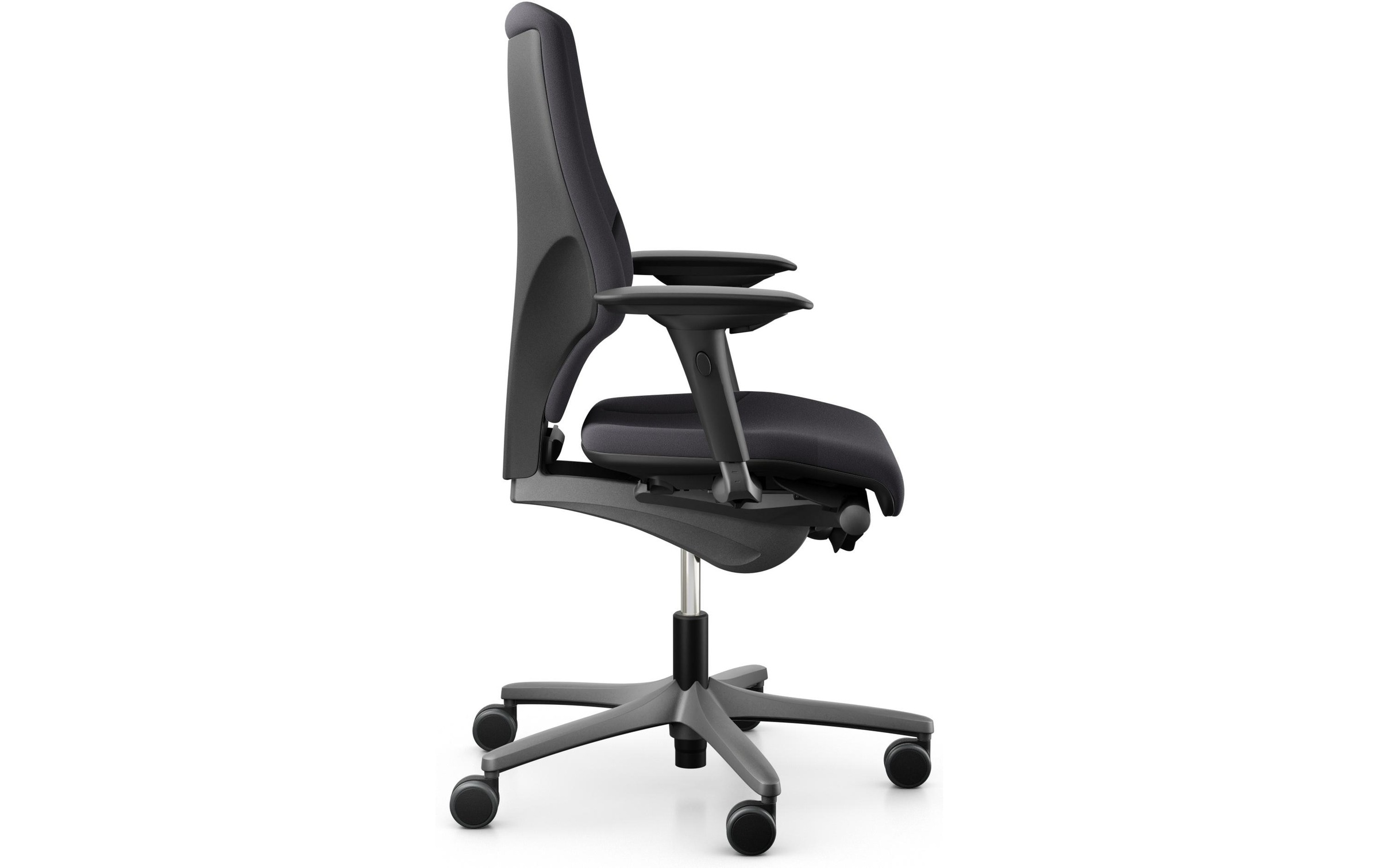 Giroflex Schreibtischstuhl »64 mit Polsterrücken und Armlehnen, Charcoal«