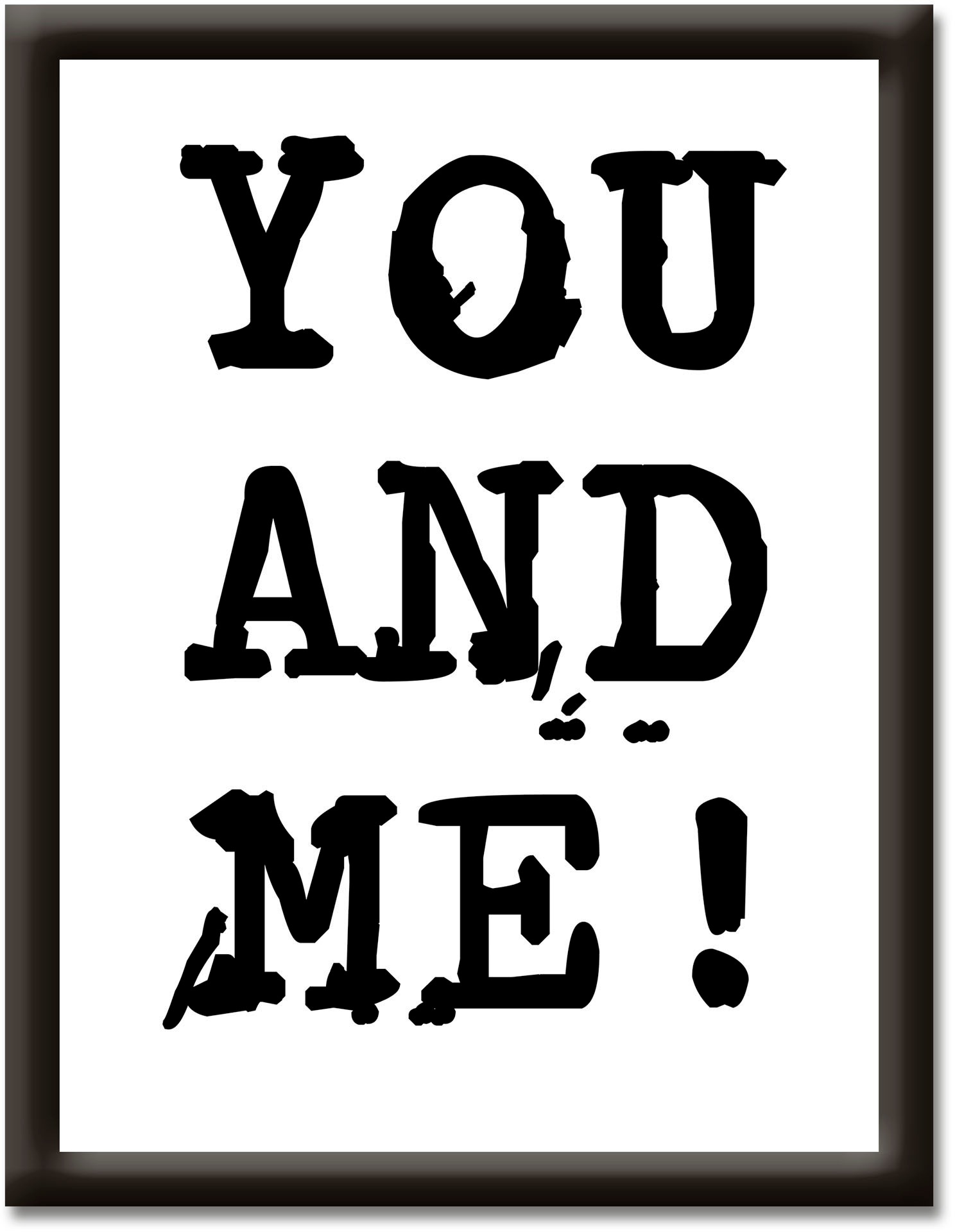 Image of Artland Wandbild »Du & Ich«, Sprüche & Texte, (1 St.) bei Ackermann Versand Schweiz