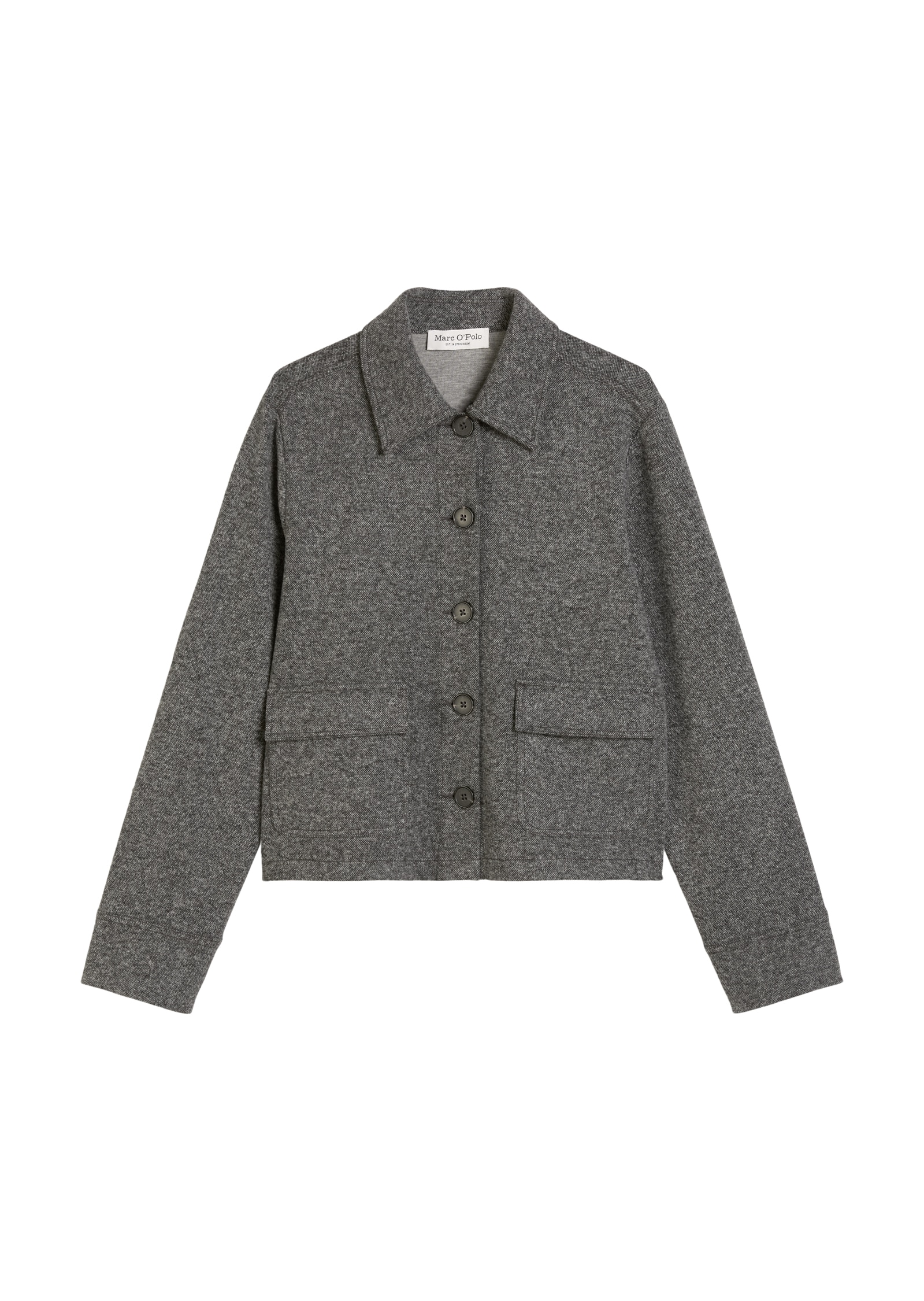 Marc O'Polo Kurzjacke Tweed-Jerseyjacke regular fit aus Organic Cotton-Mix