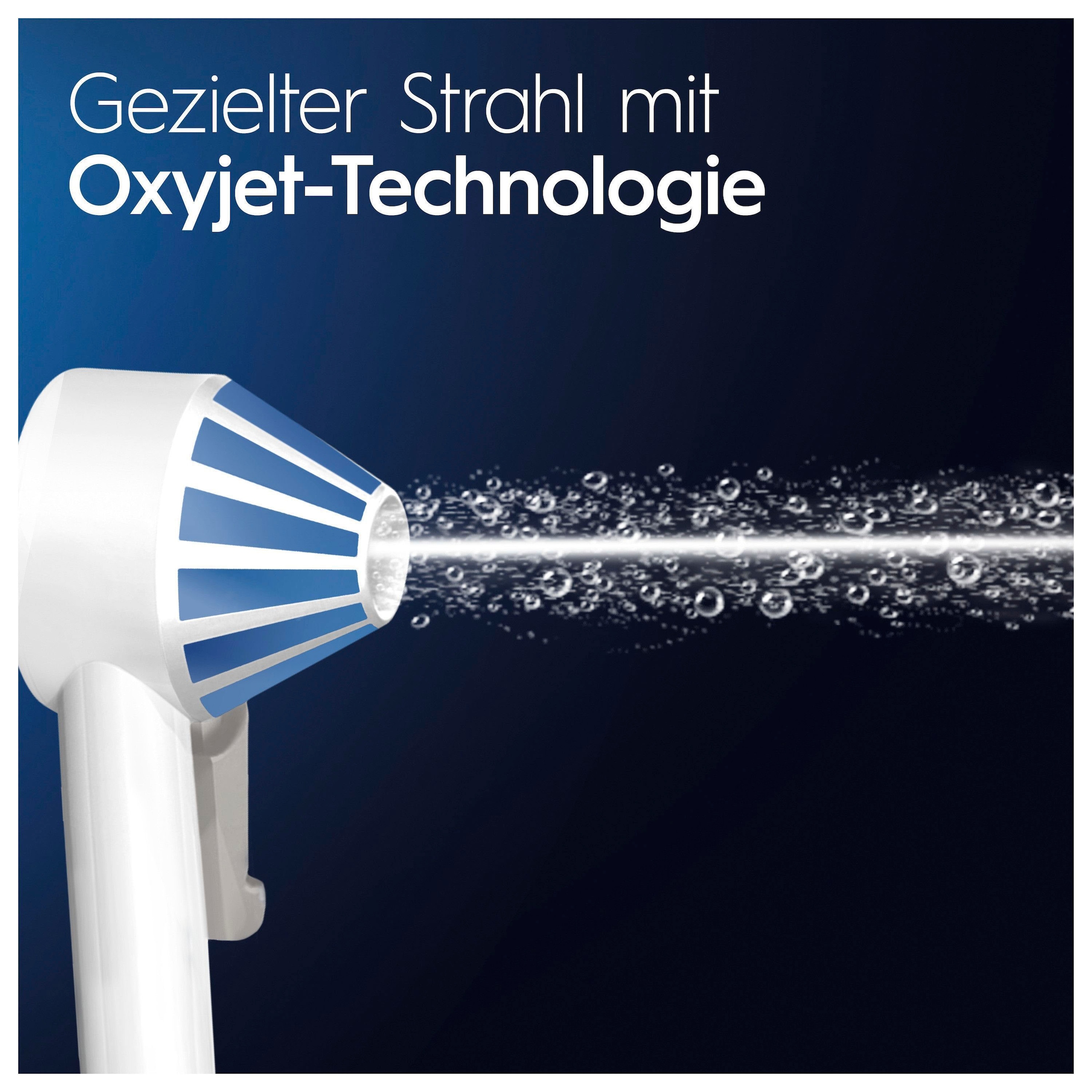 Oral-B Munddusche »AquaCare 4«, 2 St. Aufsätze}, Kabellose mit Oxyjet-Technologie