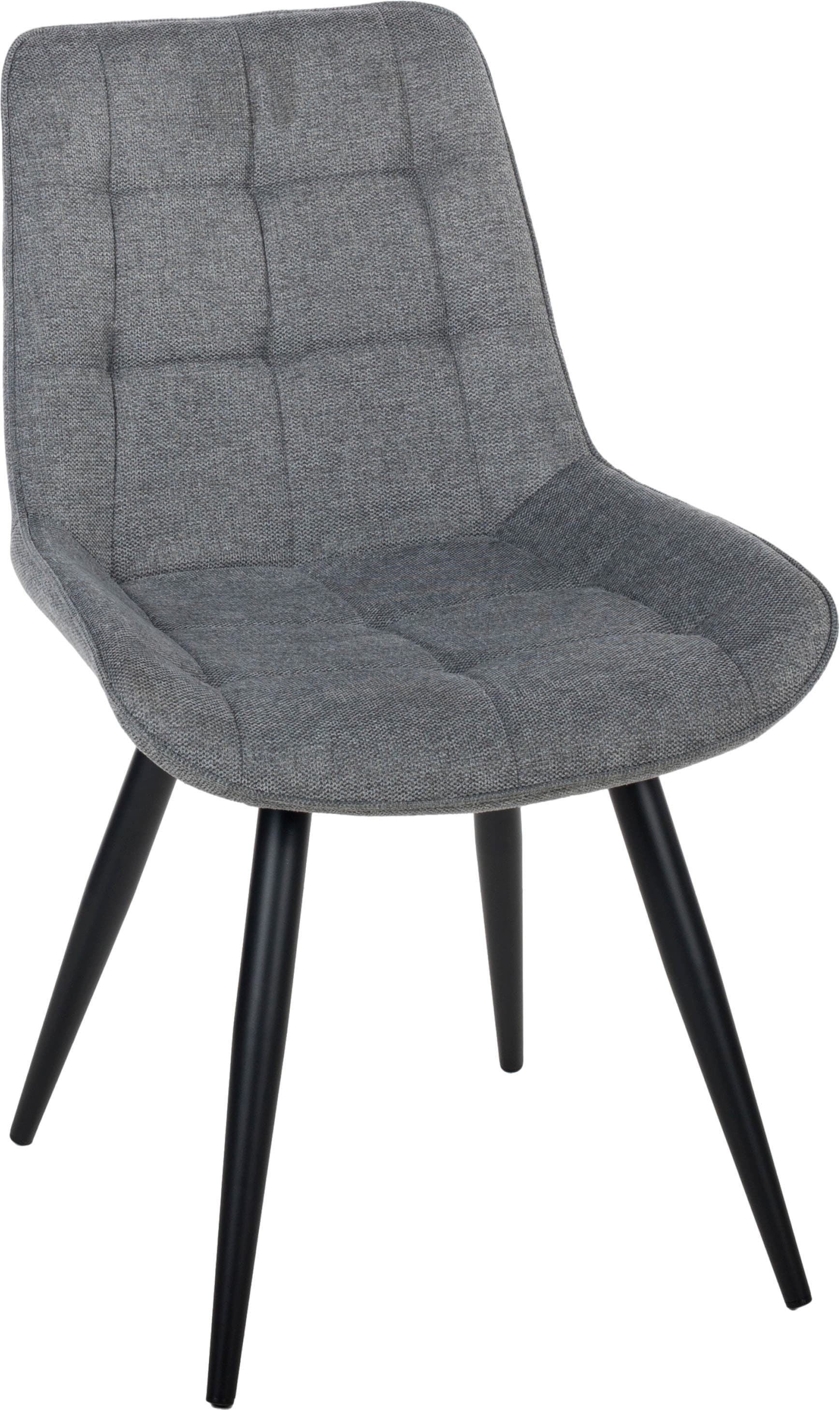 Duo Collection Chaise de salle à manger »Iris Esszimmerstuhl, 4er-Set« (Ensemble) 4 cuisrevêtement en tissu robuste, rembourrage matelassé, supporte jusqu'à 110 kg