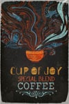 queence Metallbild »Cup of Joy«, Schriftzüge-Schriftzug-Getränke, (1 St.), Stahlschilder