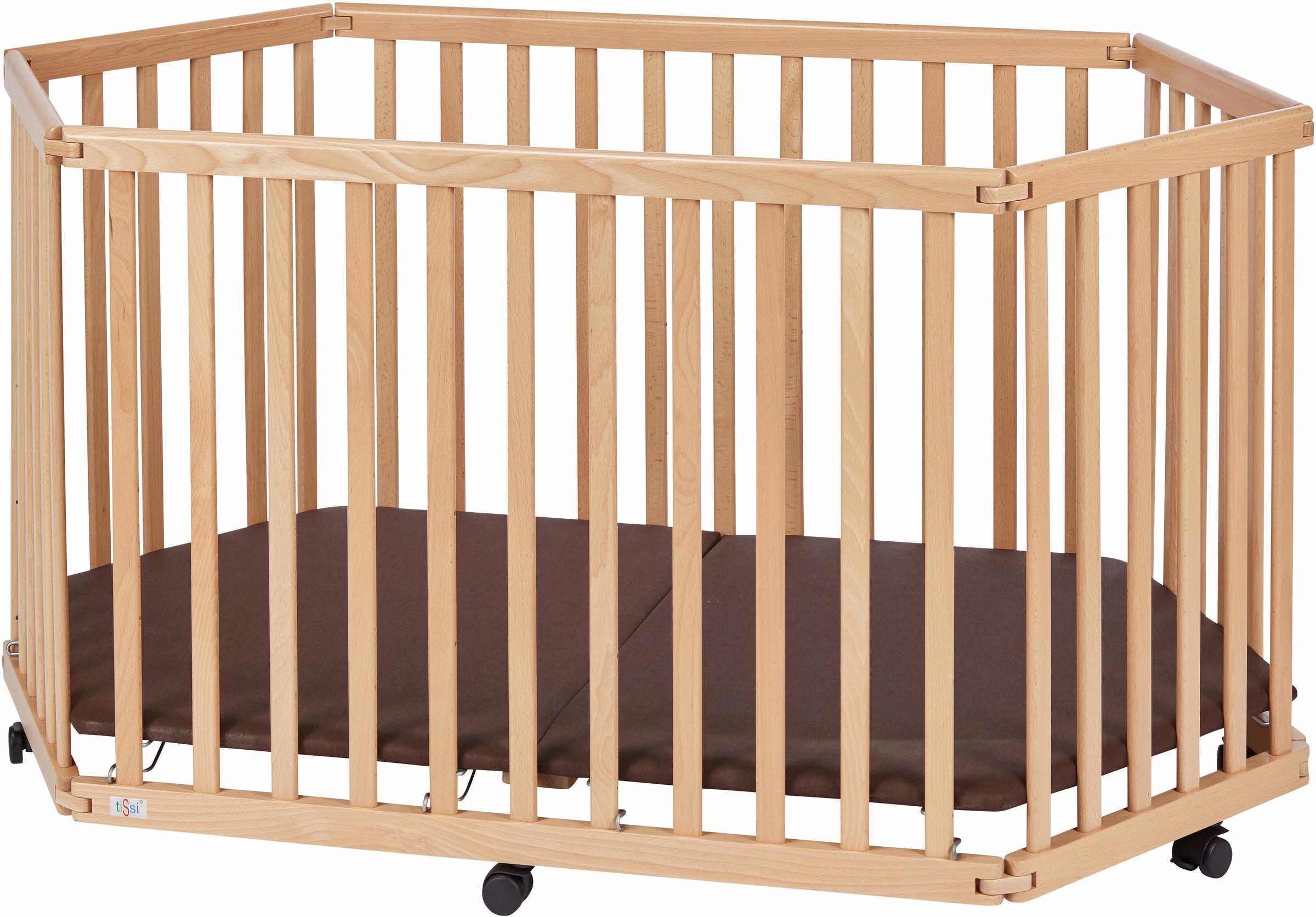 Image of tiSsi® Laufgitter »Buche Natur, 6-eckig«, bis 25 kg, zusammenklappbar; Made in Europe bei Ackermann Versand Schweiz