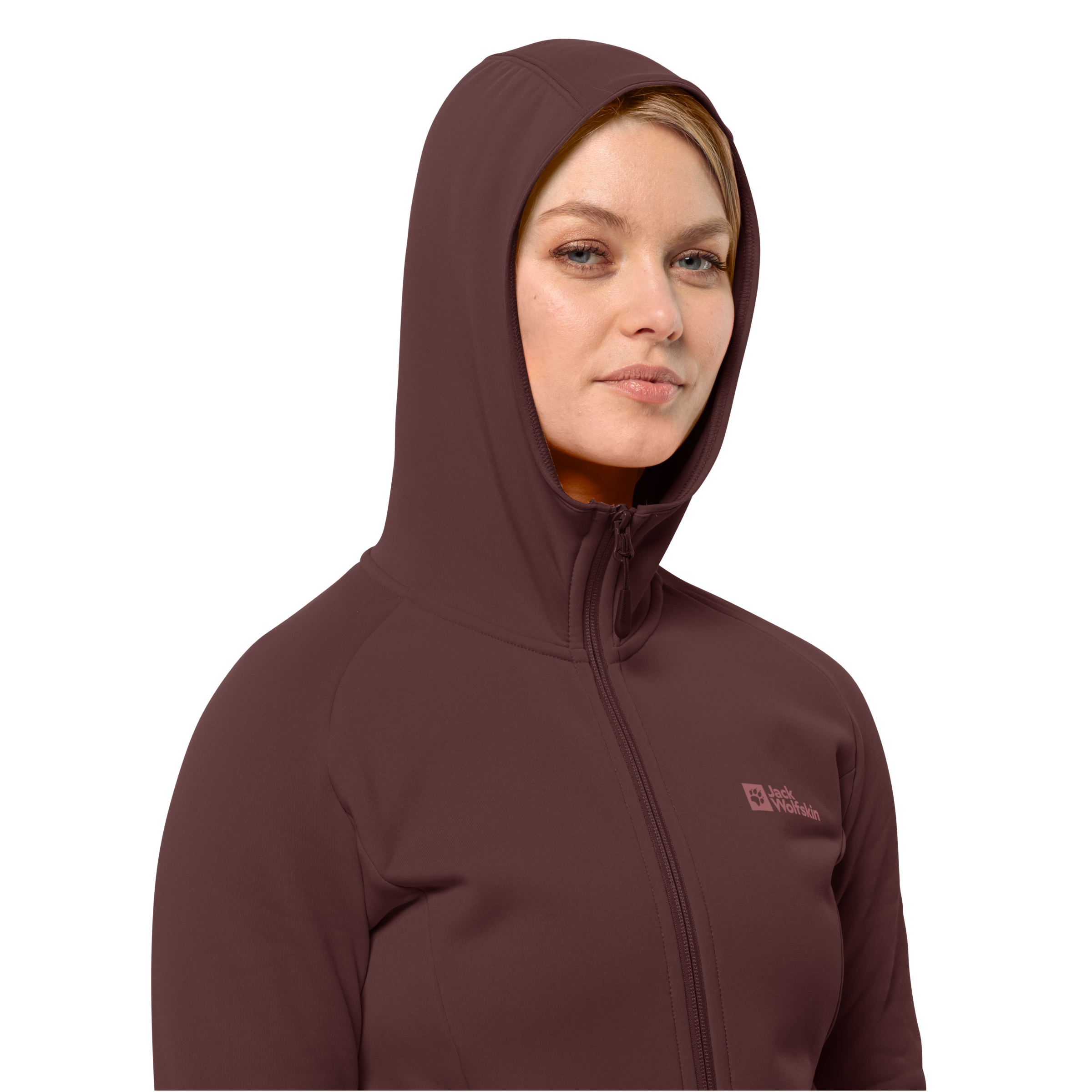 Jack Wolfskin Fleecejacke »BAISELBERG HOODED FZ W«, mit Kapuze, aus Stretch-Fleece für jeden Tag