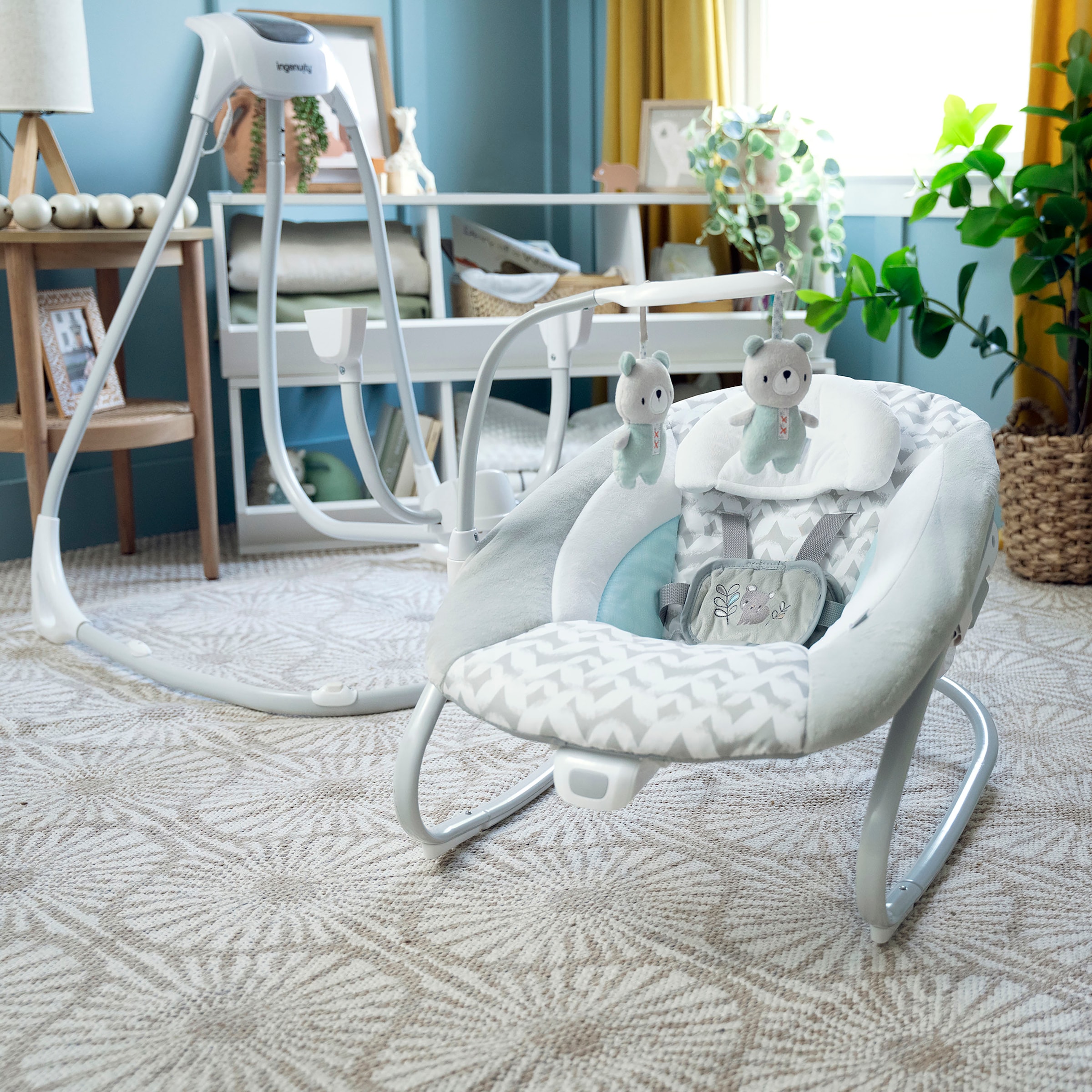 ingenuity Transat pour bébé »SimpleComfort Compact Soothing Swing & Rocker - Raylan« mit Sound-Effekt