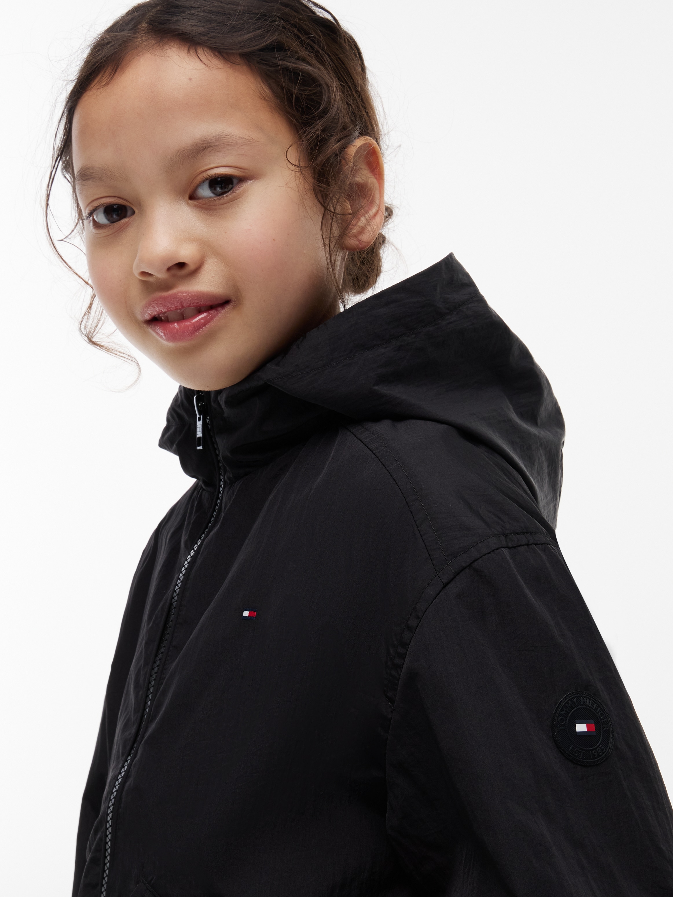 Tommy Hilfiger Veste d'extérieur Coupe régulière, enfants jusqu'à 16 ans, grand imprimé dans le dos