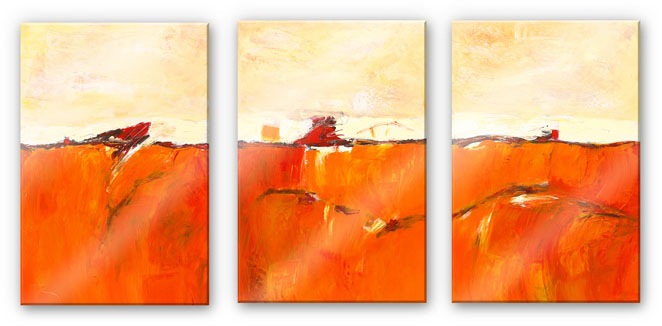 Image of Wall-Art Mehrteilige Bilder »Abstrakte Herbstdeko (3-teilig)«, (Set, 3 St.) bei Ackermann Versand Schweiz