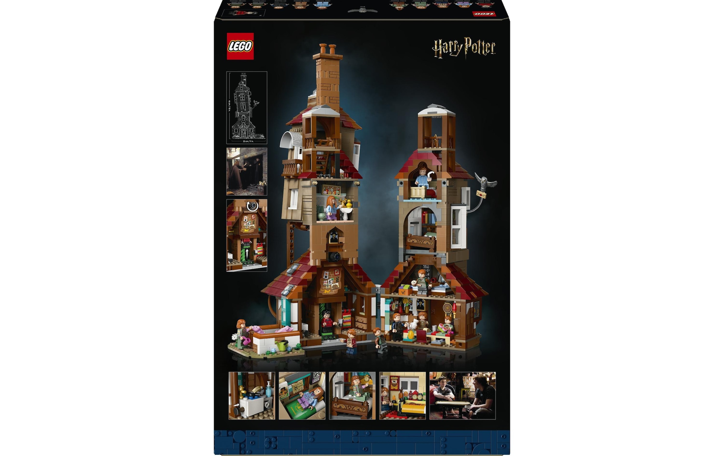 LEGO® Pions de construction »Harry Potter Der Fuchsbau – Sammleredition 76437« Ausstellungs‑Version des Weasley‑Hauses
