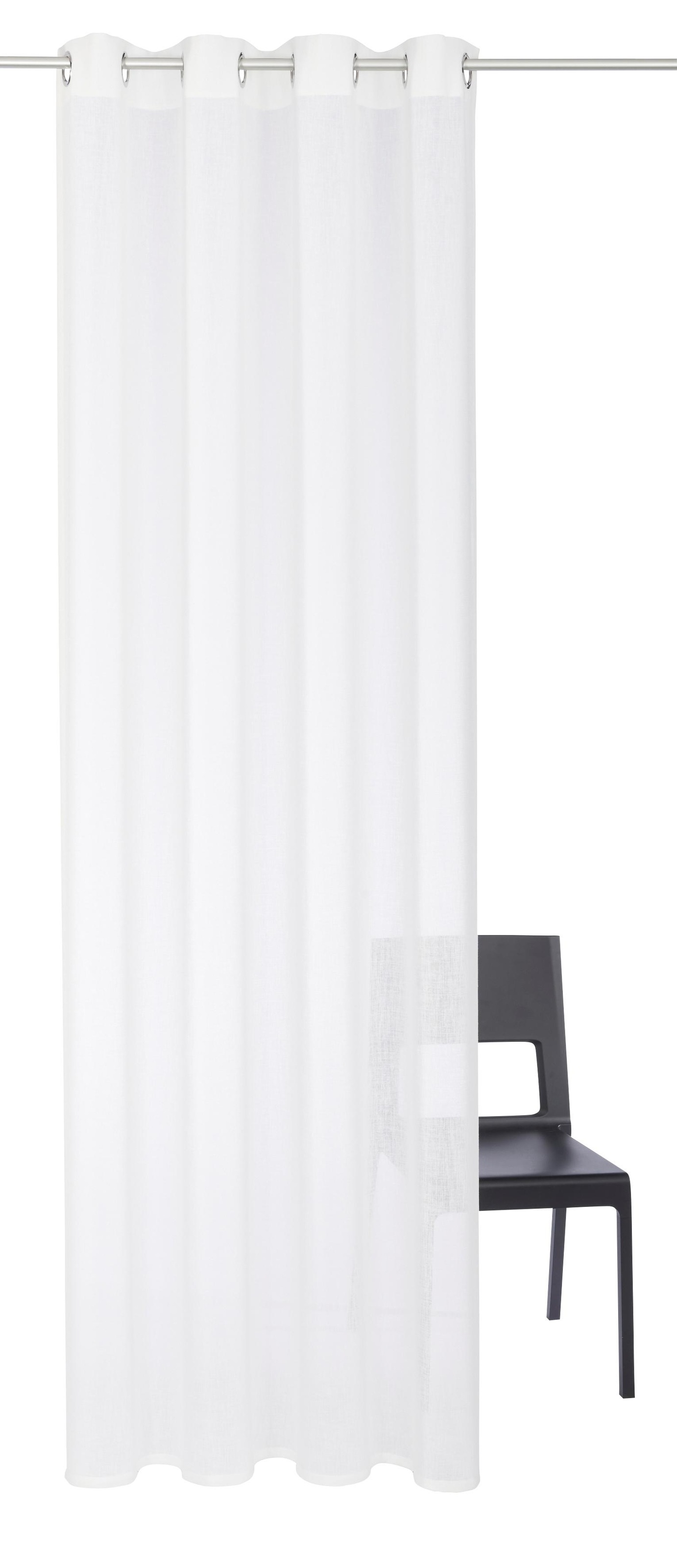 Image of andas Gardine »Fiete«, (1 St.), Leinen Optik, halbtransparent, monochrom, basic, pflegeleicht, verschiedene Grössen bei Ackermann Versand Schweiz