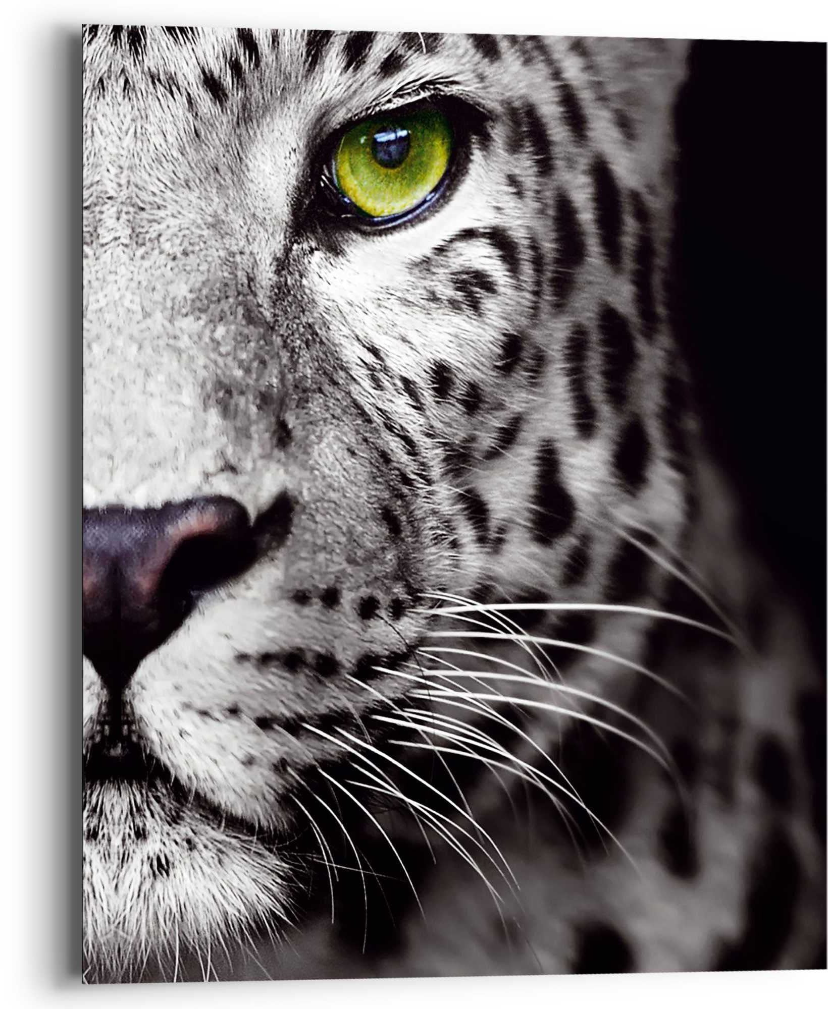 Leopard«, (1 Wandbild Kräftig »Wandbild Reinders! versandkostenfrei Raubetier Tiere, - Auge ♕ St.) - Panthers auf