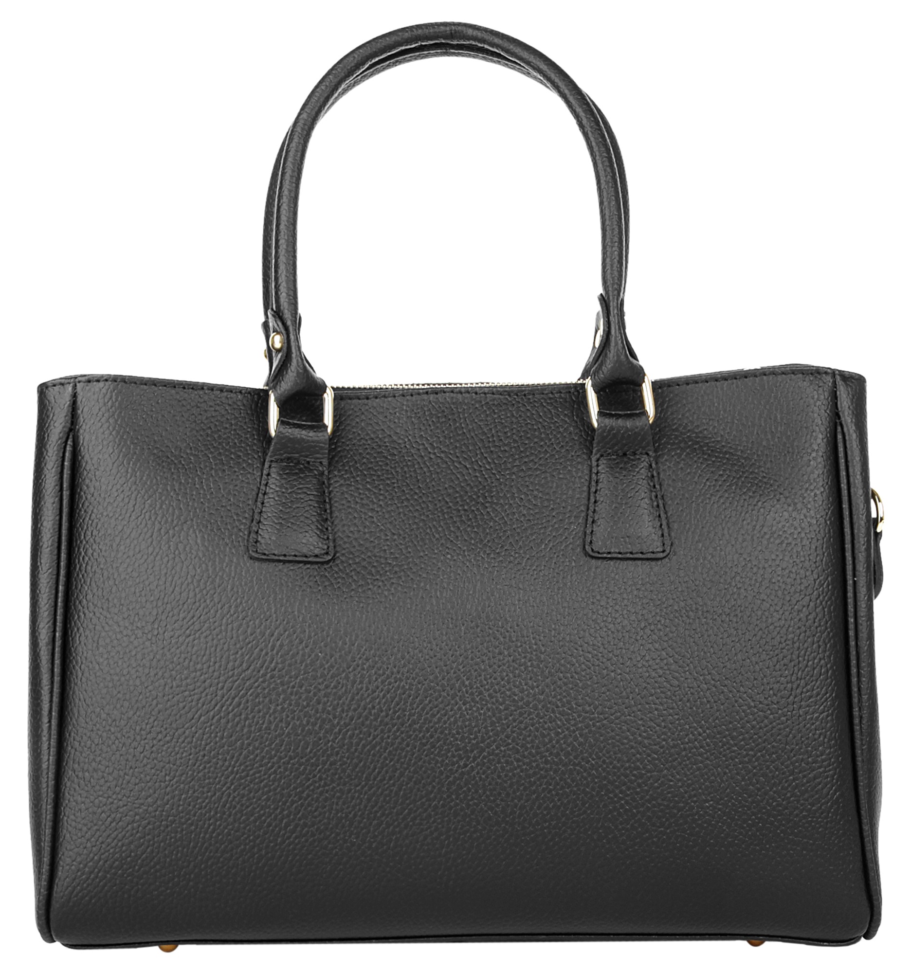 Cluty Henkeltasche, echt Leder, Made in Italy