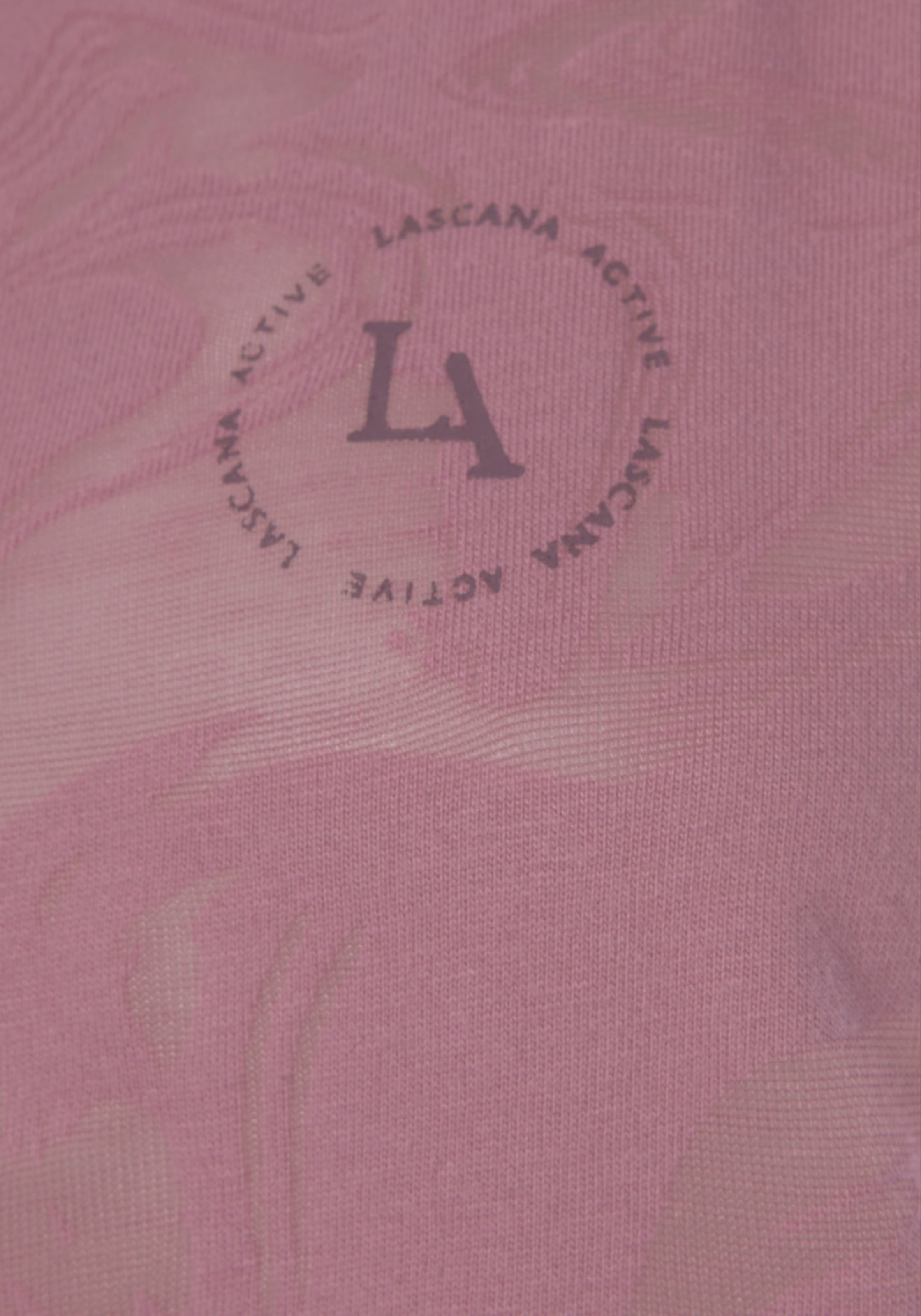 LASCANA ACTIVE Funktionsshirt »-Sportshirt«, mit Rundhalsausschnitt und Logodruck