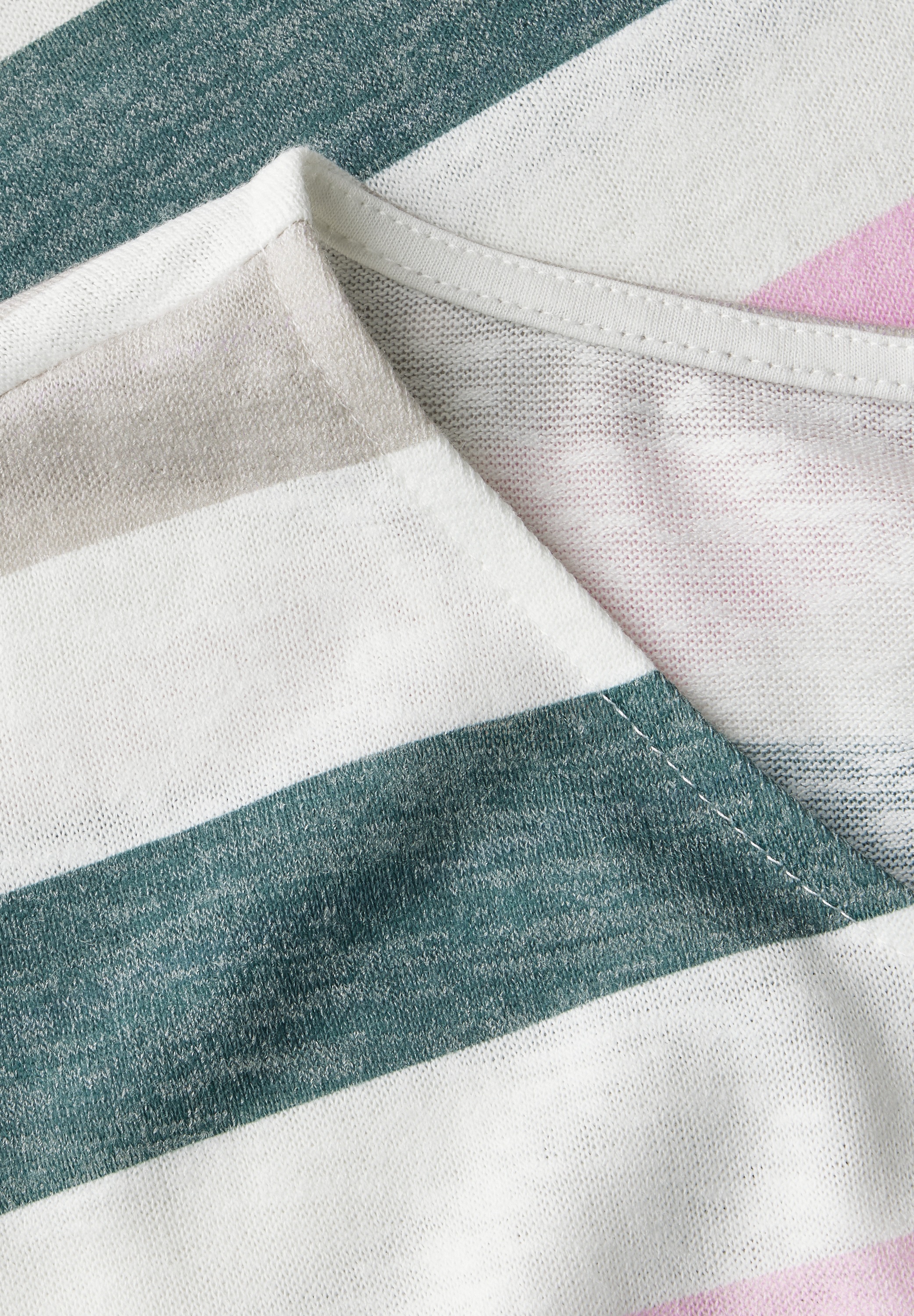 STREET ONE Shirttop, mit Streifen Muster