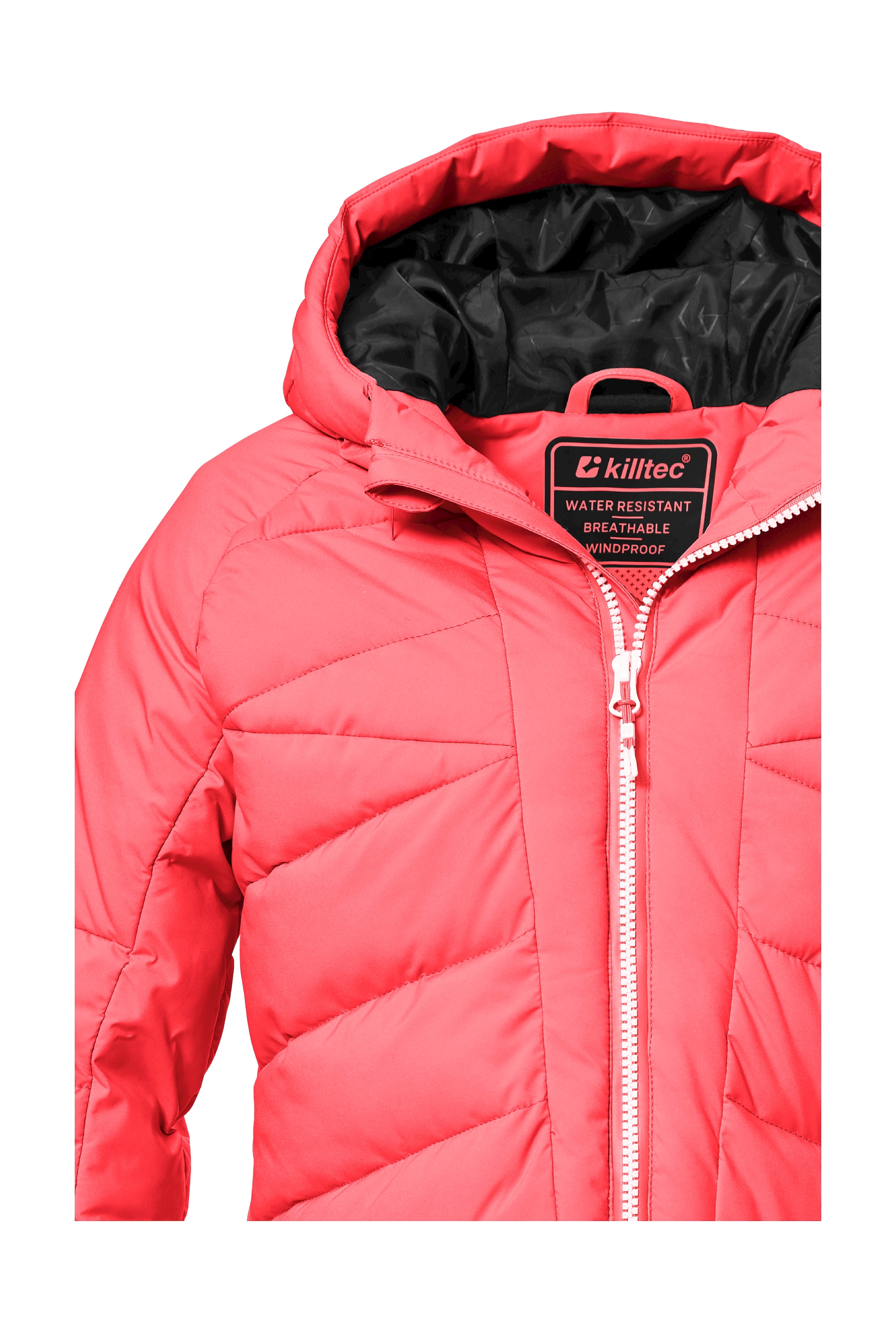 Killtec Skijacke »KSW 116 GRLS SKI QLTD JCKT«, Wasserabweisende, winddichte Winterjacke mit Schneefang