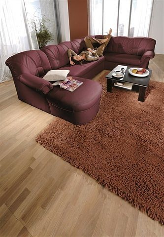 DOMO collection Wohnlandschaft »Papenburg, zeitlose Rückensteppung, elegante Formensprache, U-Form«, in grosser Farbvielfalt, wahlweise mit Bettfunktion