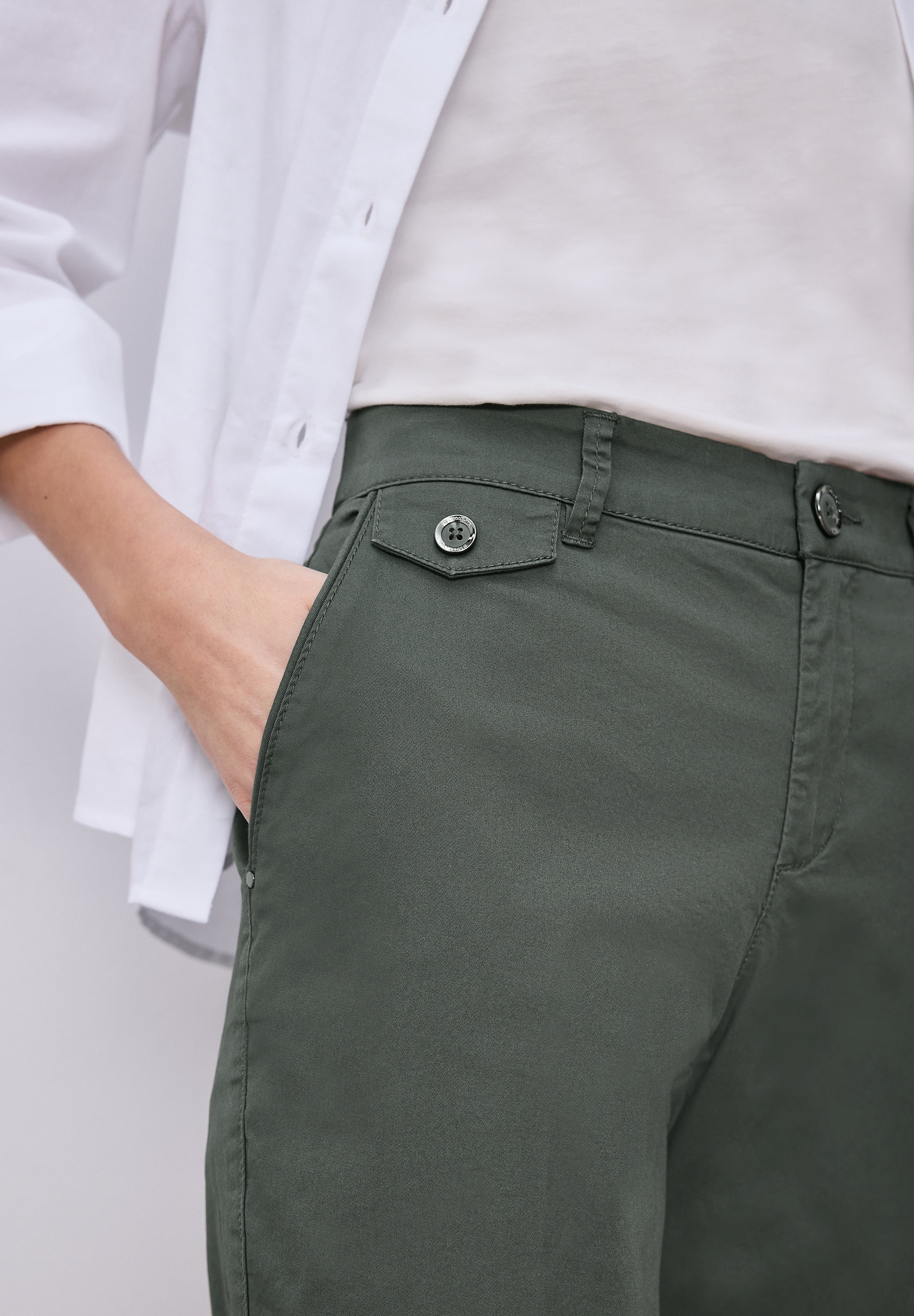 STREET ONE Chinos  en tissu sergé