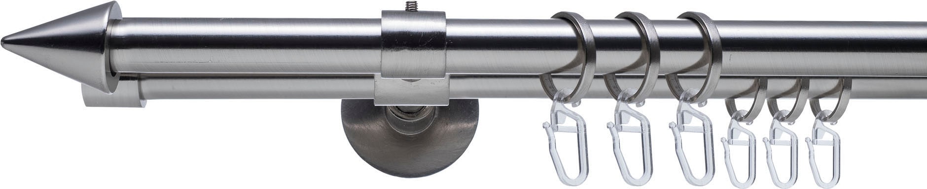 Image of Liedeco Gardinenstange "Stilgarnitur, Komplettgarnitur 16 m Kegel Set" Ø 16 mm 2 läufig-läufig Fixmass Gardinenstange Komplett