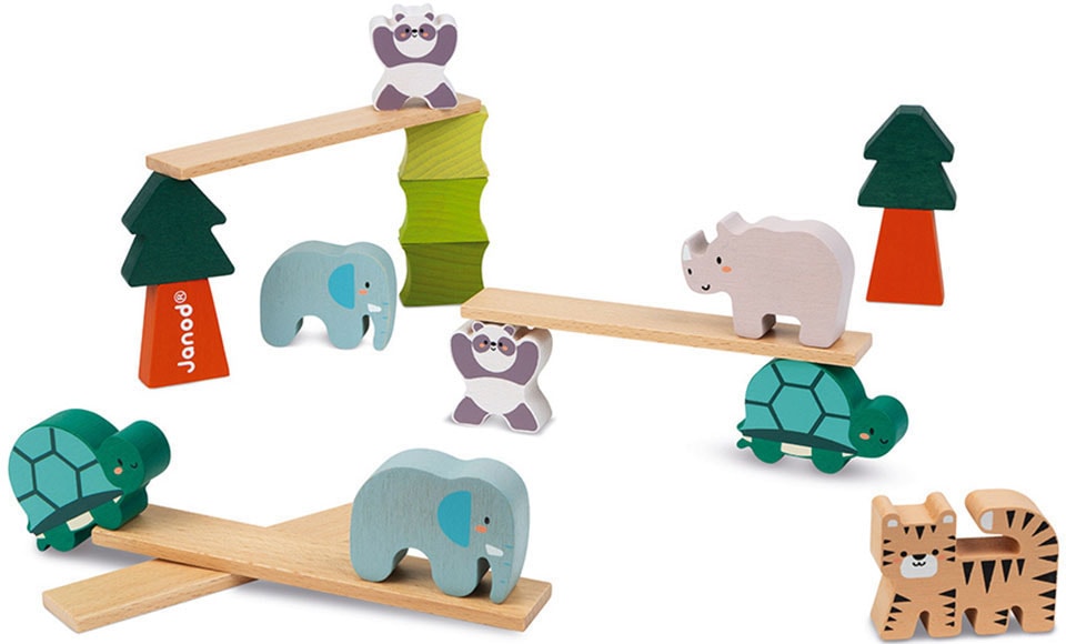 Janod Stapelspielzeug »WWF® Stapel- & Geschicklichkeitsspiel - Tiere & Bäume«, FSC®- schützt Wald - weltweit