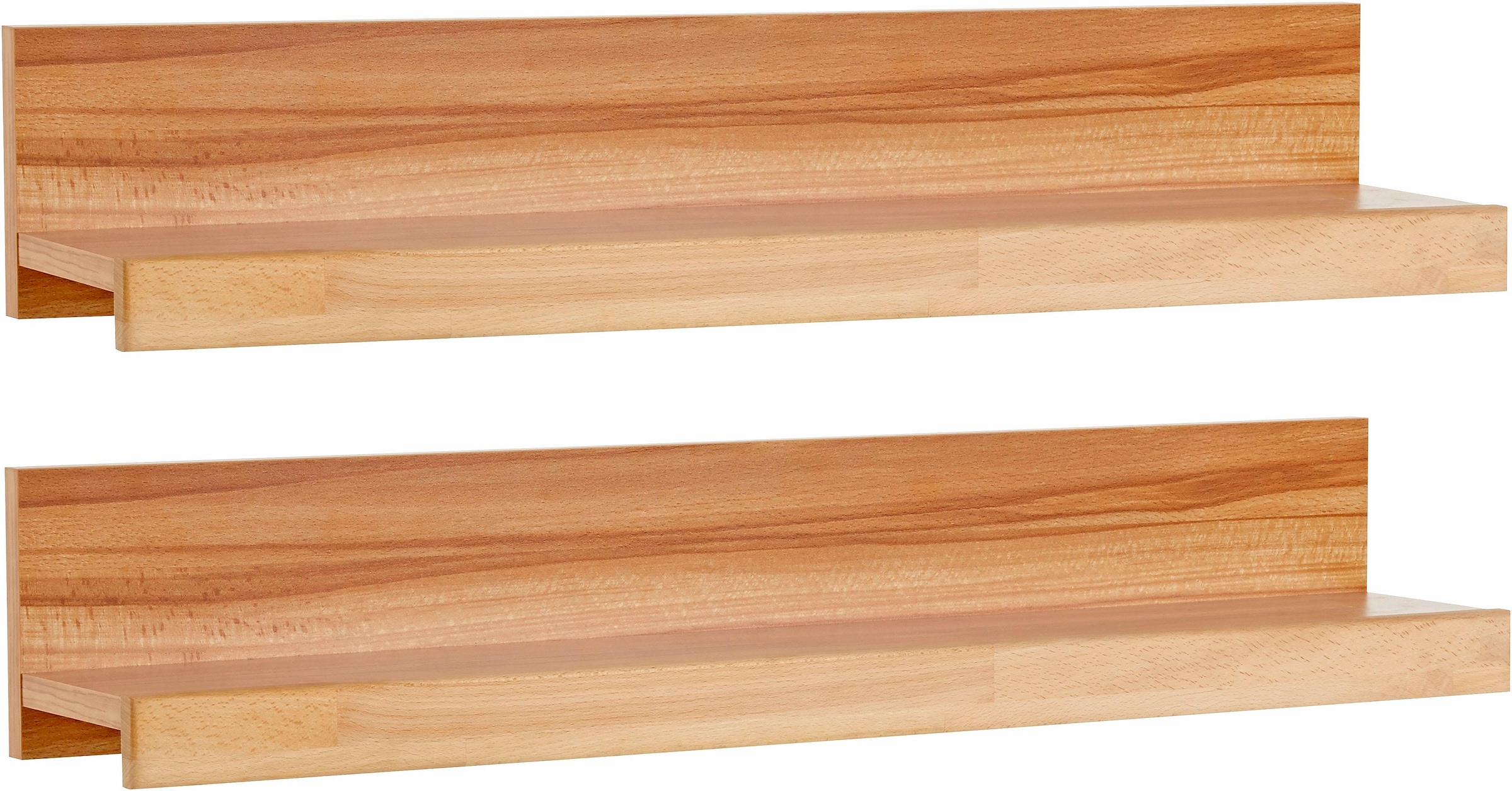 Home affaire Wandregal »Ribe,2er Set,teilmassiv mit massiver Ablagefläche, Breite: je 90 cm« 2 Stk. tlg. Ablageflächen in Massivholz