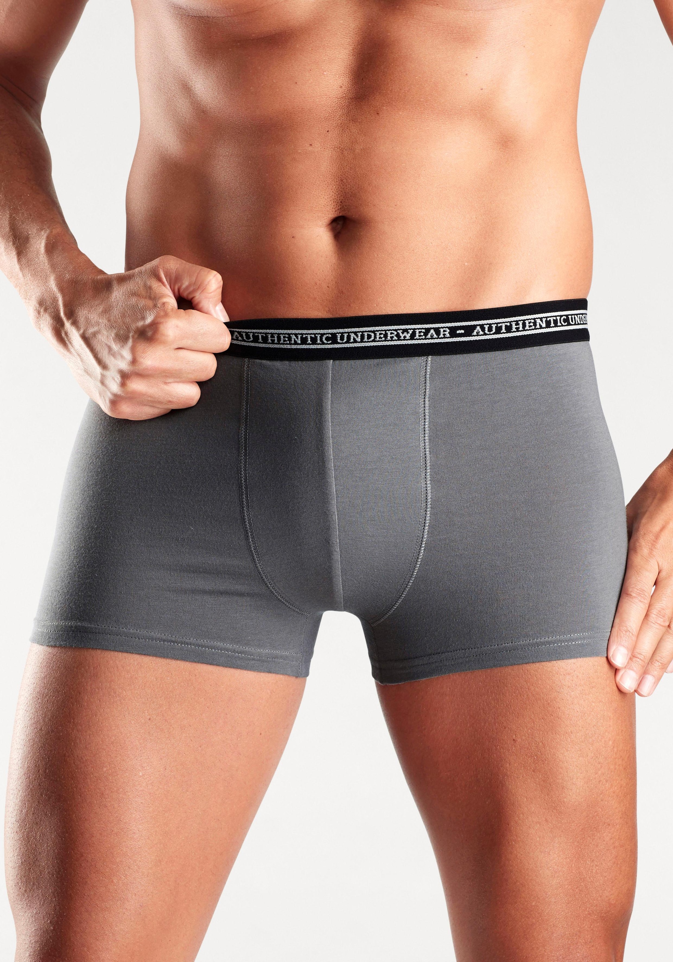 St.), versandkostenfrei auf mit (Packung, schwarzer Logoschriftzug Boxer, AUTHENTIC 4 Webbund UNDERWEAR