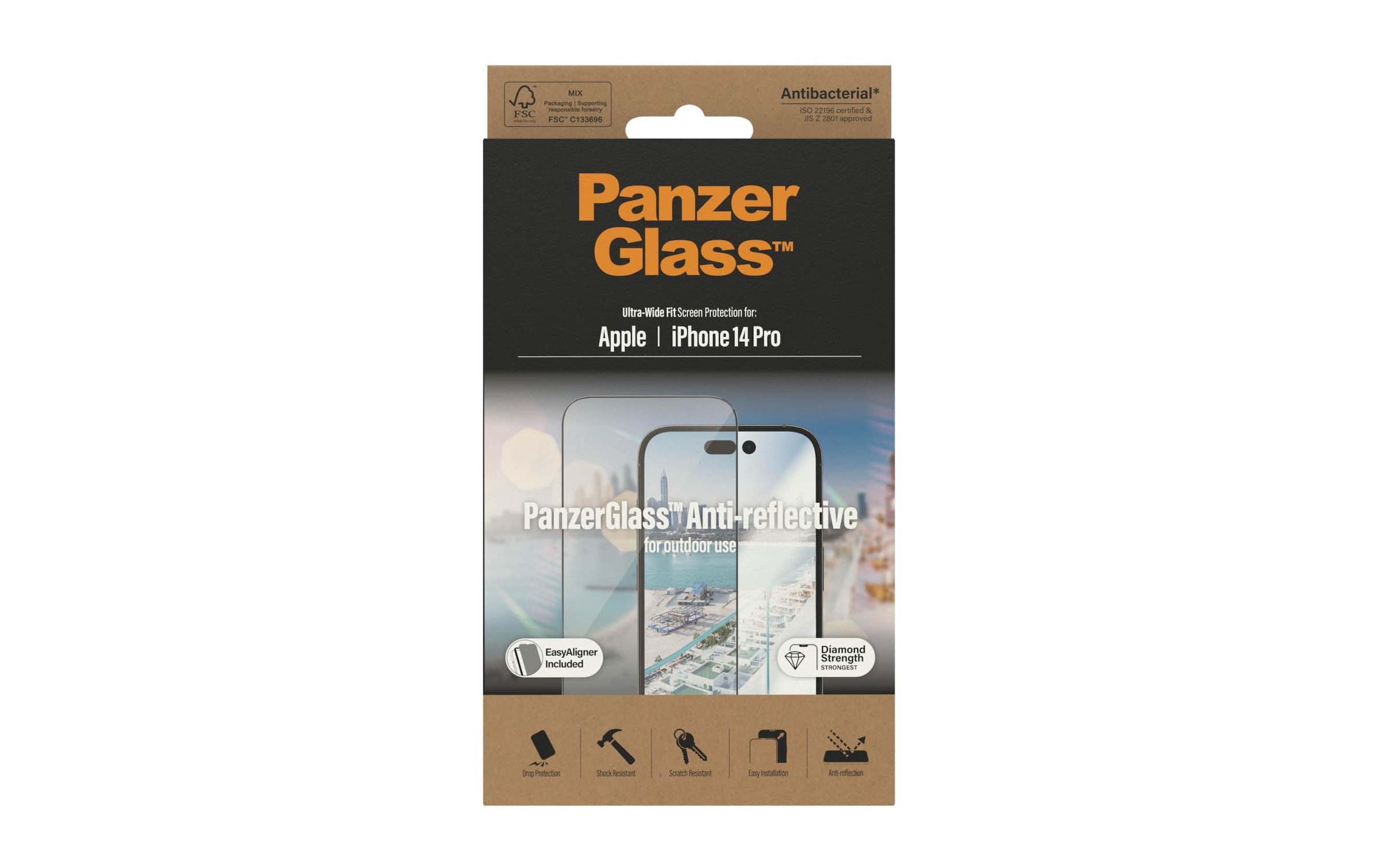 PanzerGlass Verre de protection d'écran »Ultra« für iPhone 14 Pro 1 cuis tlg.