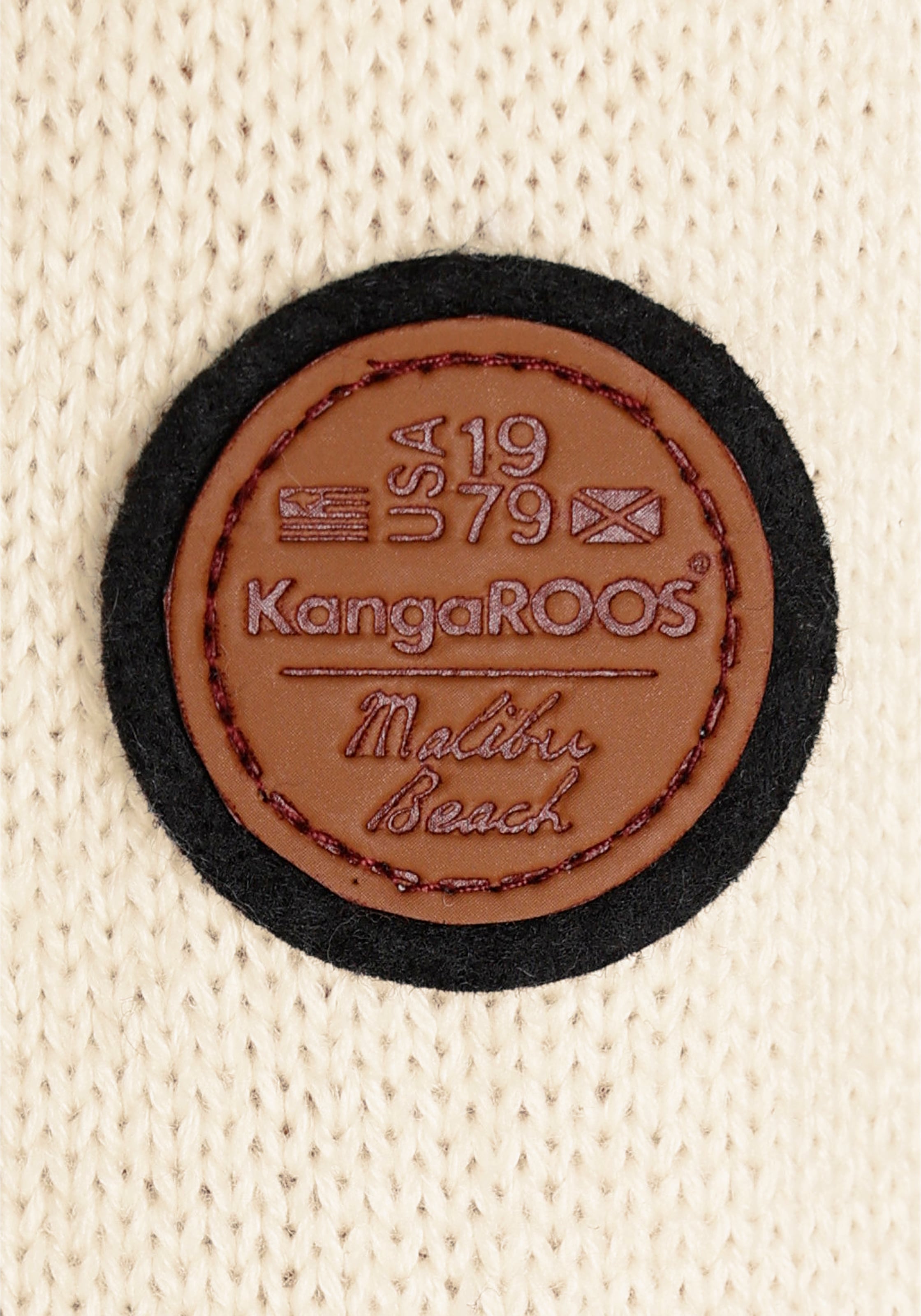 KangaROOS Rollkragenpullover, mit tollem Zopf-Strickmuster