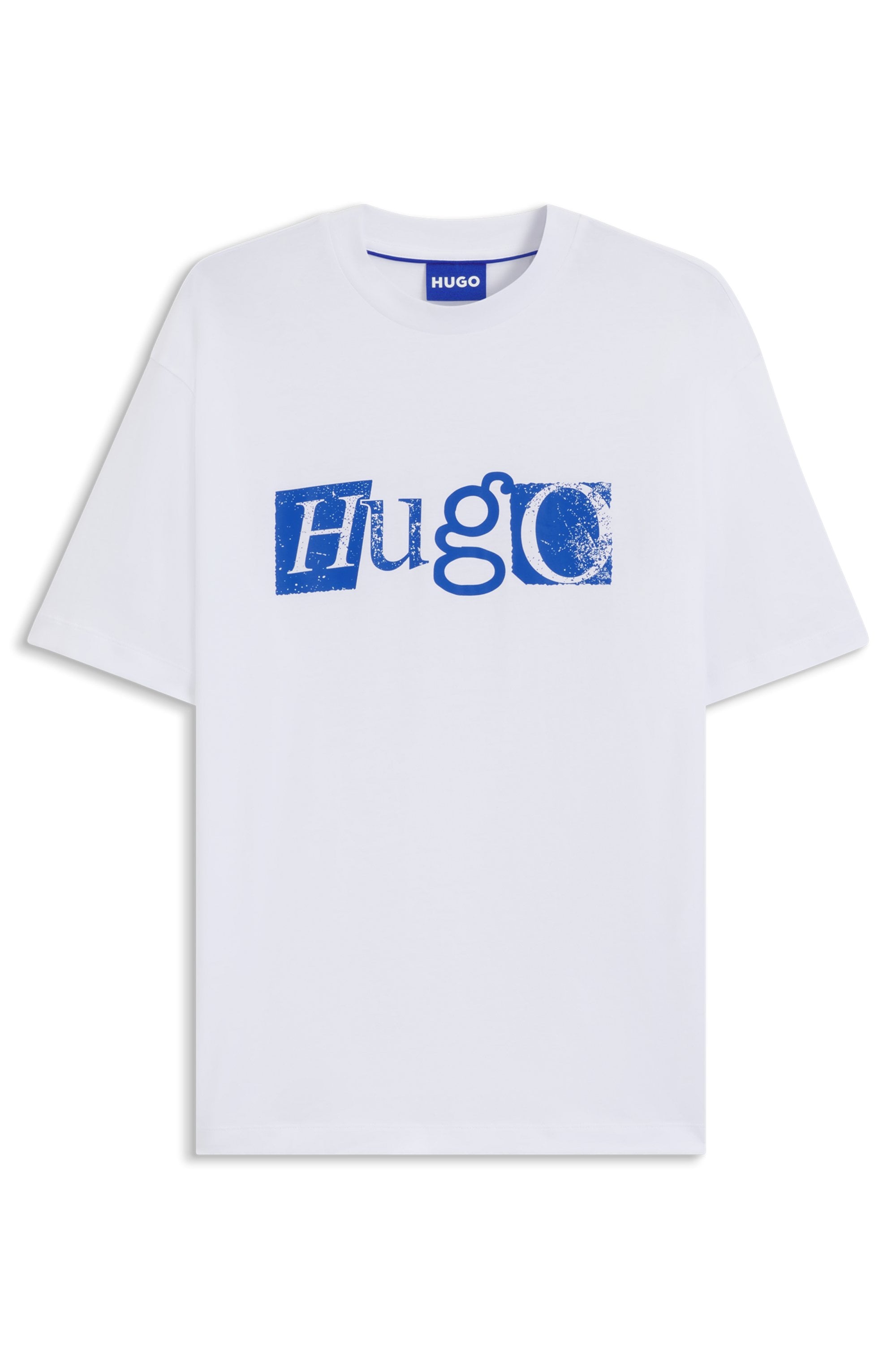HUGO Blue T-Shirt »Nugix«, mit grafischem Logo-Druck